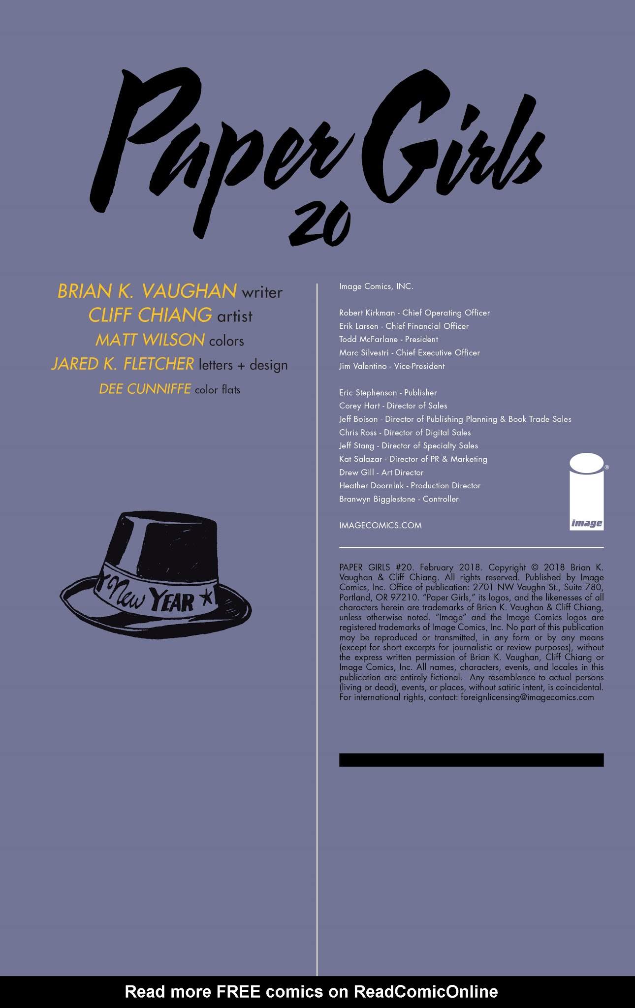 Read online Paper Girls comic -  Issue #20 - 2