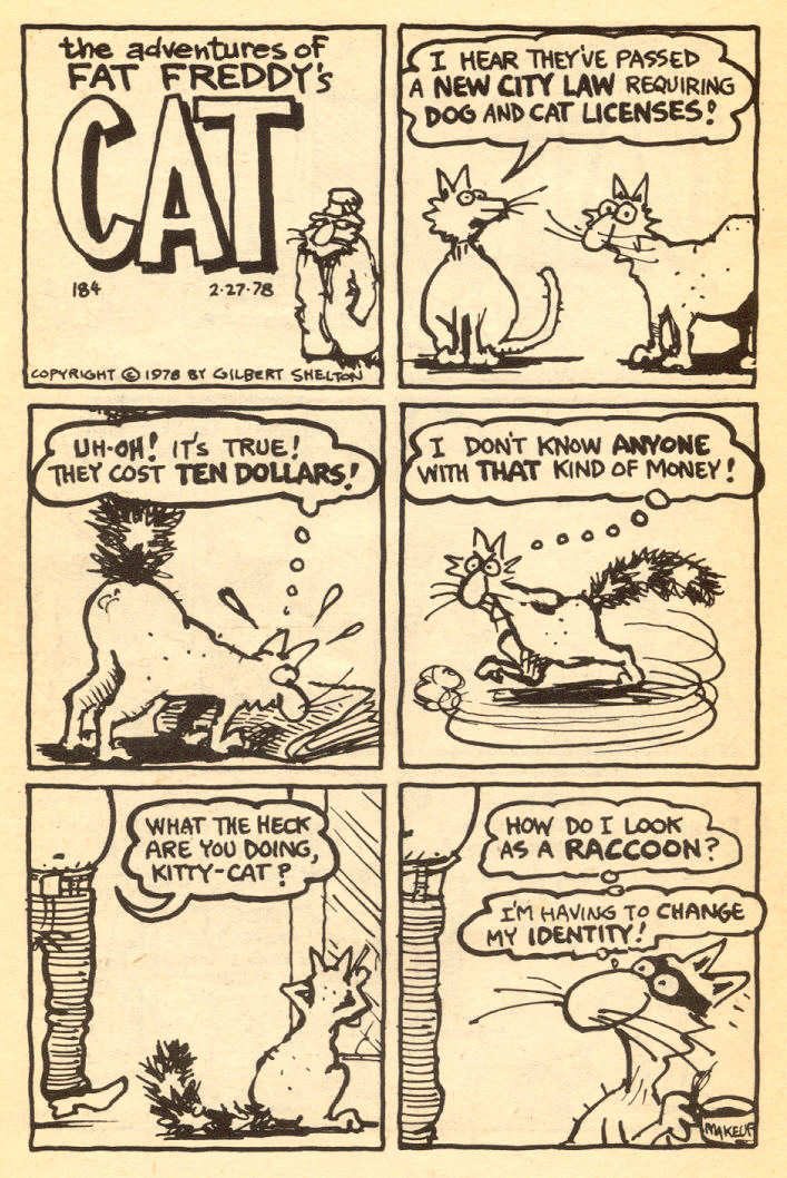 Read online Adventures of Fat Freddy's Cat comic -  Issue #4 - 36