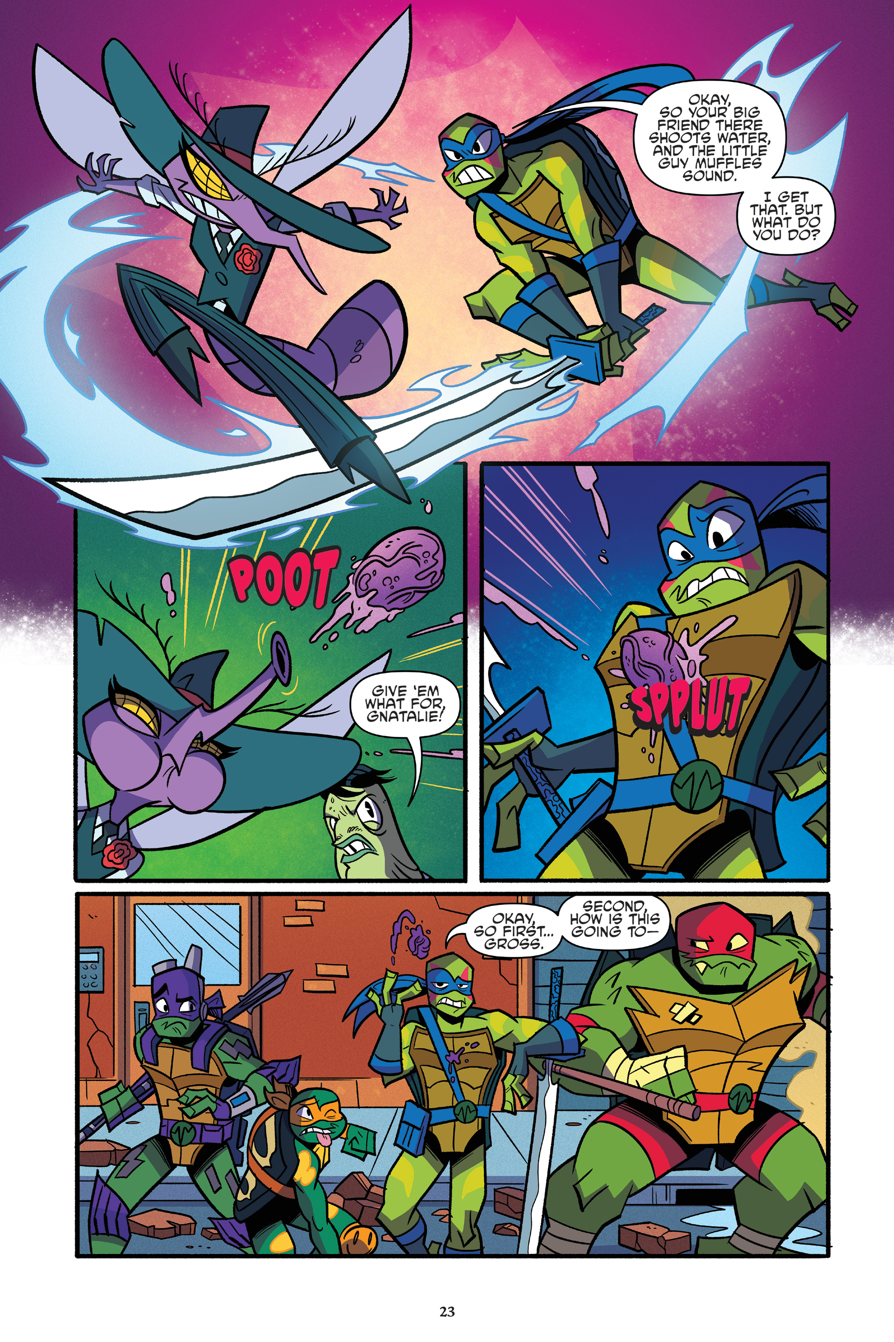 Read online Rise of the Teenage Mutant Ninja Turtles: Sound Off! comic -  Issue # _TPB - 24