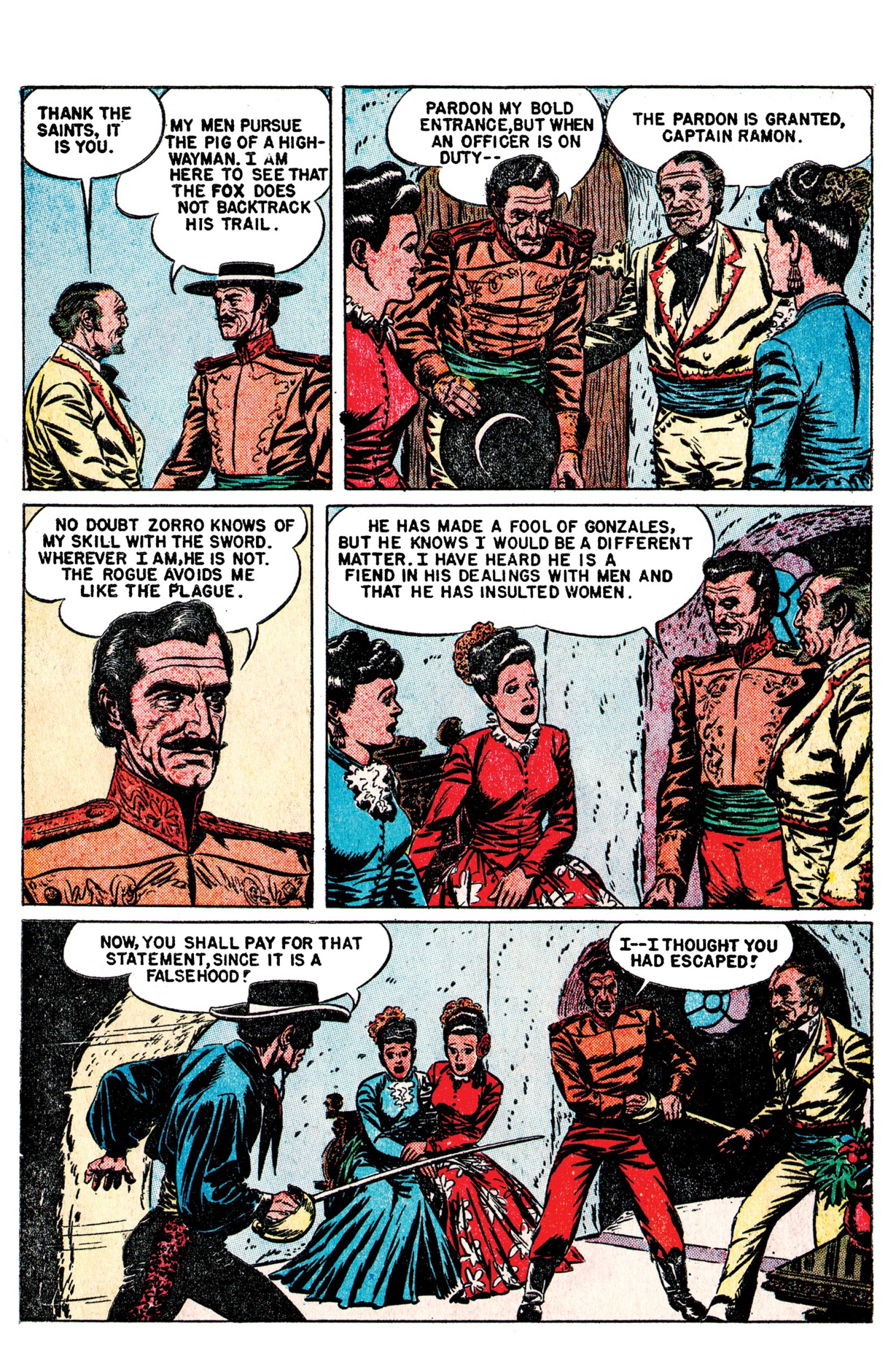 Read online AM Archives: The Mark of Zorro #1 1949 Dell Edition comic -  Issue #1 1949 Dell Edition Full - 10