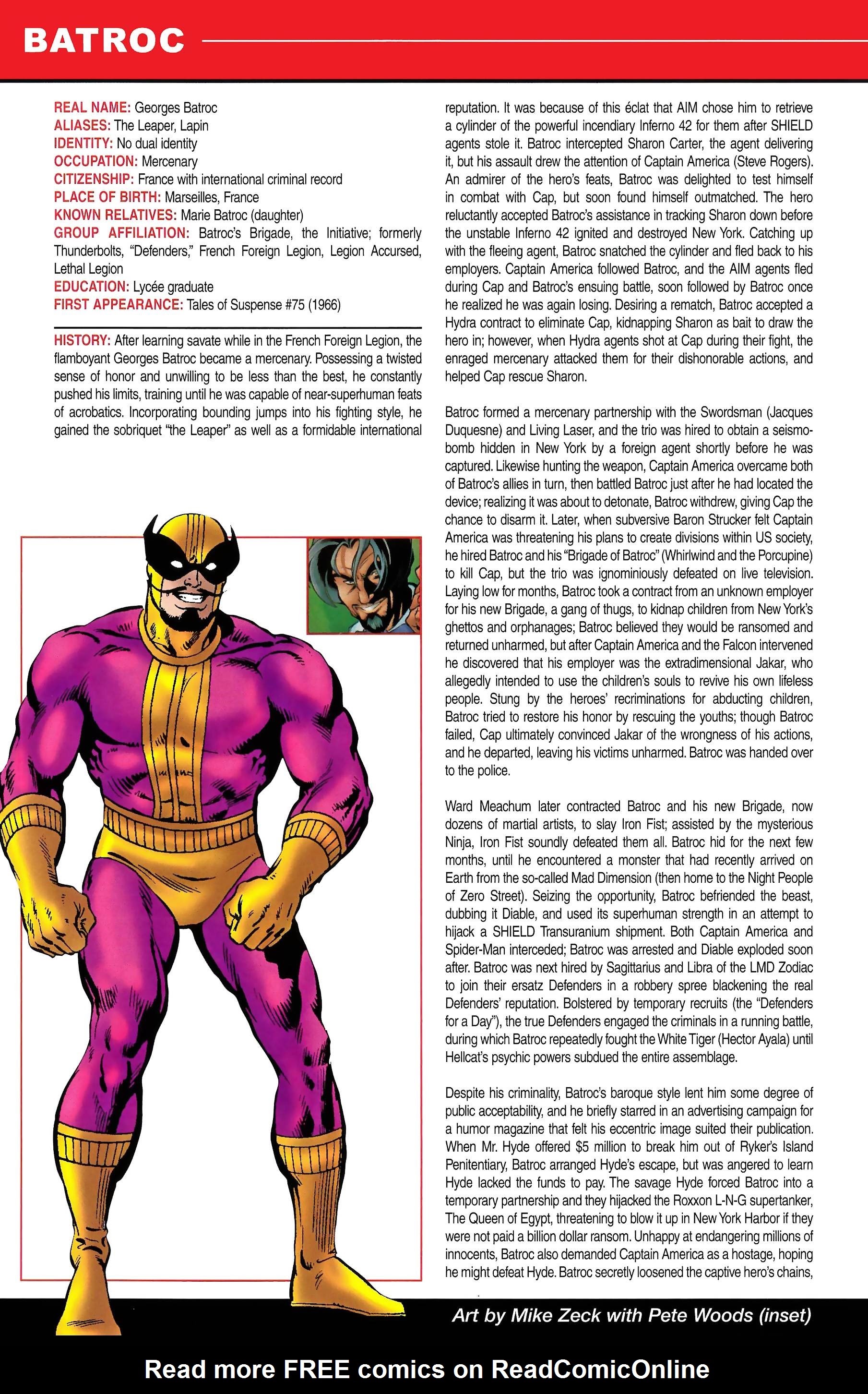 Read online Official Handbook of the Marvel Universe A to Z comic -  Issue # TPB 1 (Part 2) - 74
