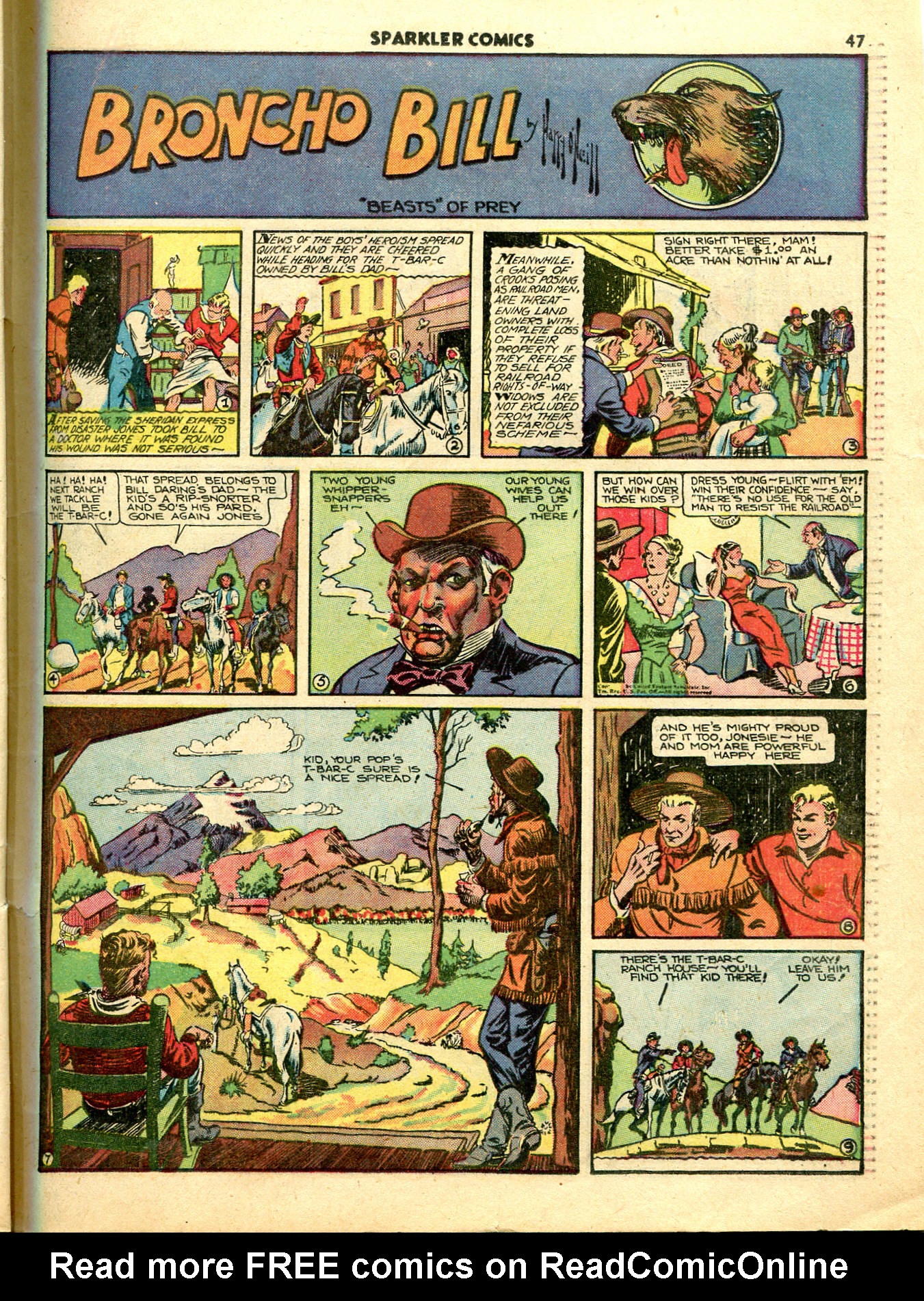 Read online Sparkler Comics comic -  Issue #7 - 41