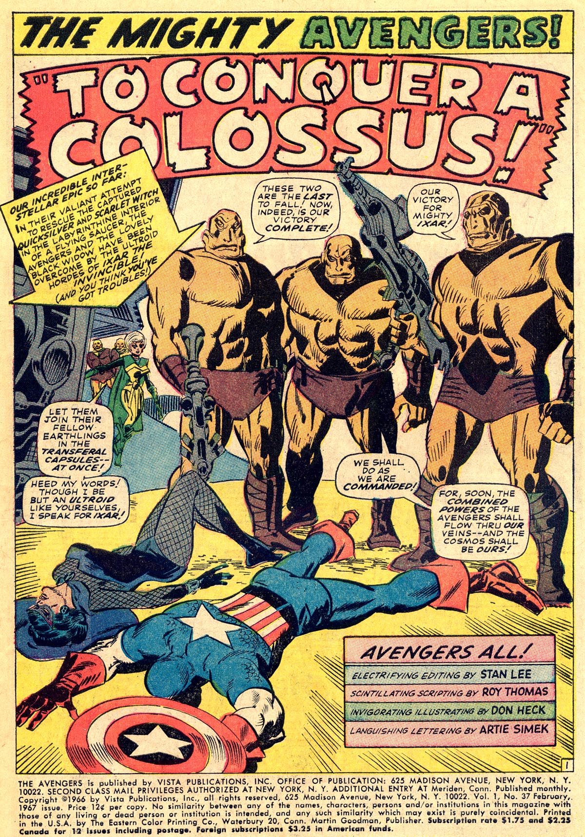 Read online The Avengers (1963) comic -  Issue #37 - 3