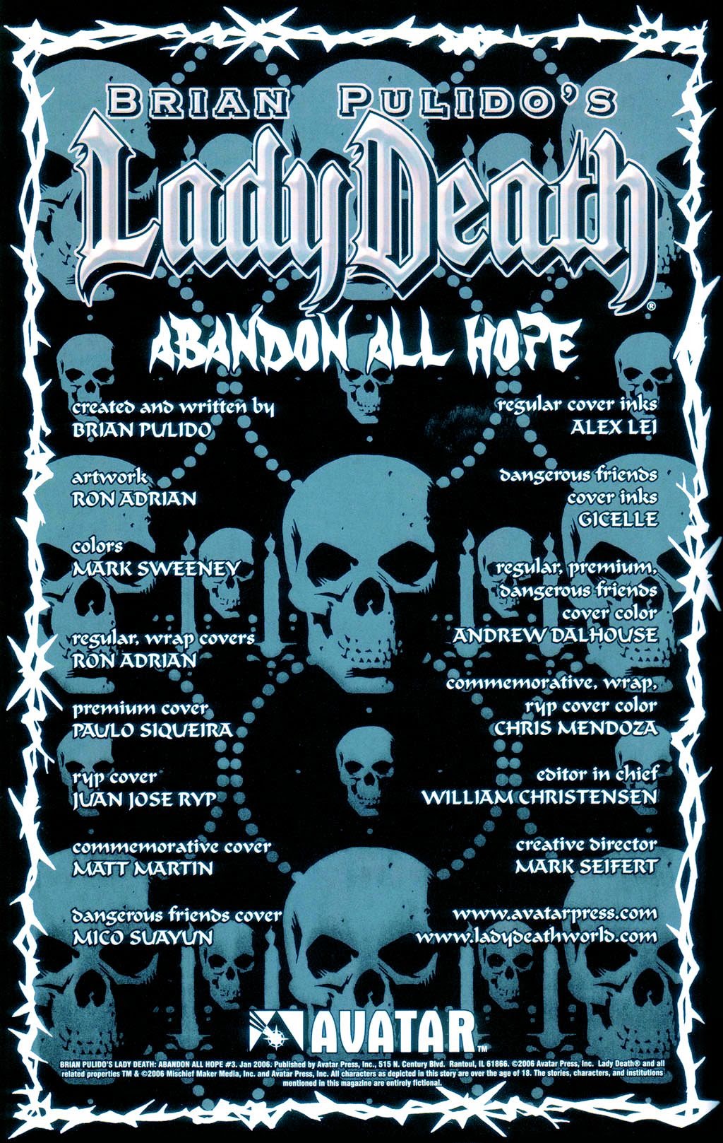 Read online Brian Pulido's Lady Death: Abandon All Hope comic -  Issue #3 - 5