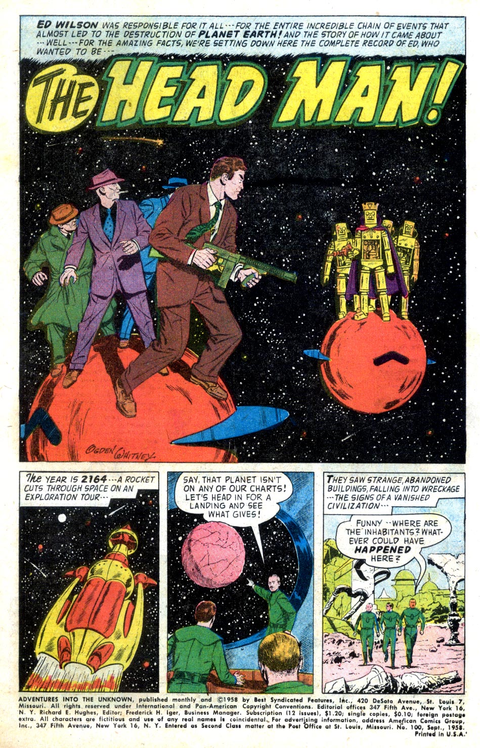 Read online Adventures Into The Unknown comic -  Issue #100 - 3