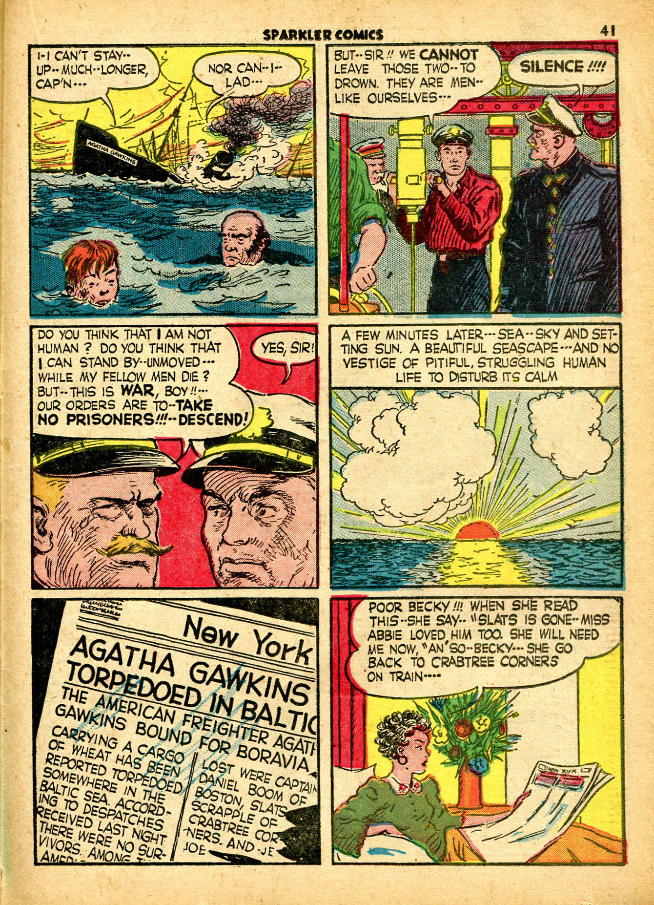 Read online Sparkler Comics comic -  Issue #18 - 43