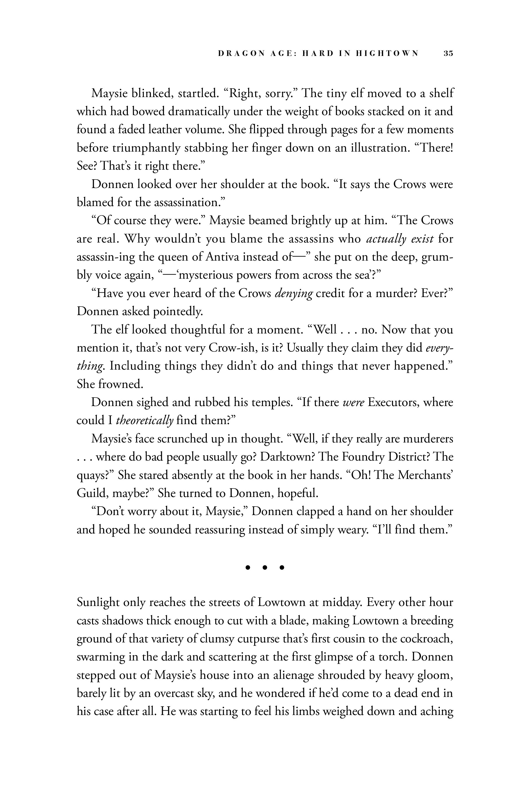 Read online Dragon Age: Hard in Hightown comic -  Issue # TPB - 36