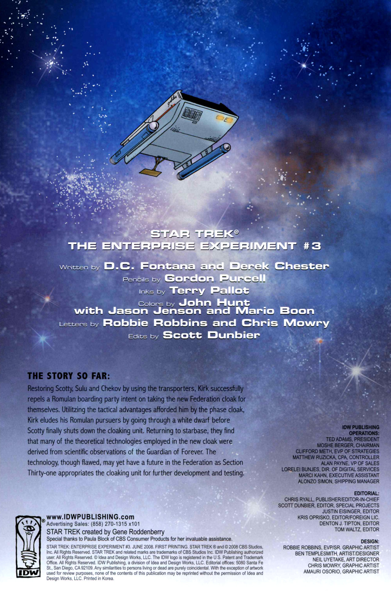 Read online Star Trek Year Four: The Enterprise Experiment comic -  Issue #3 - 2