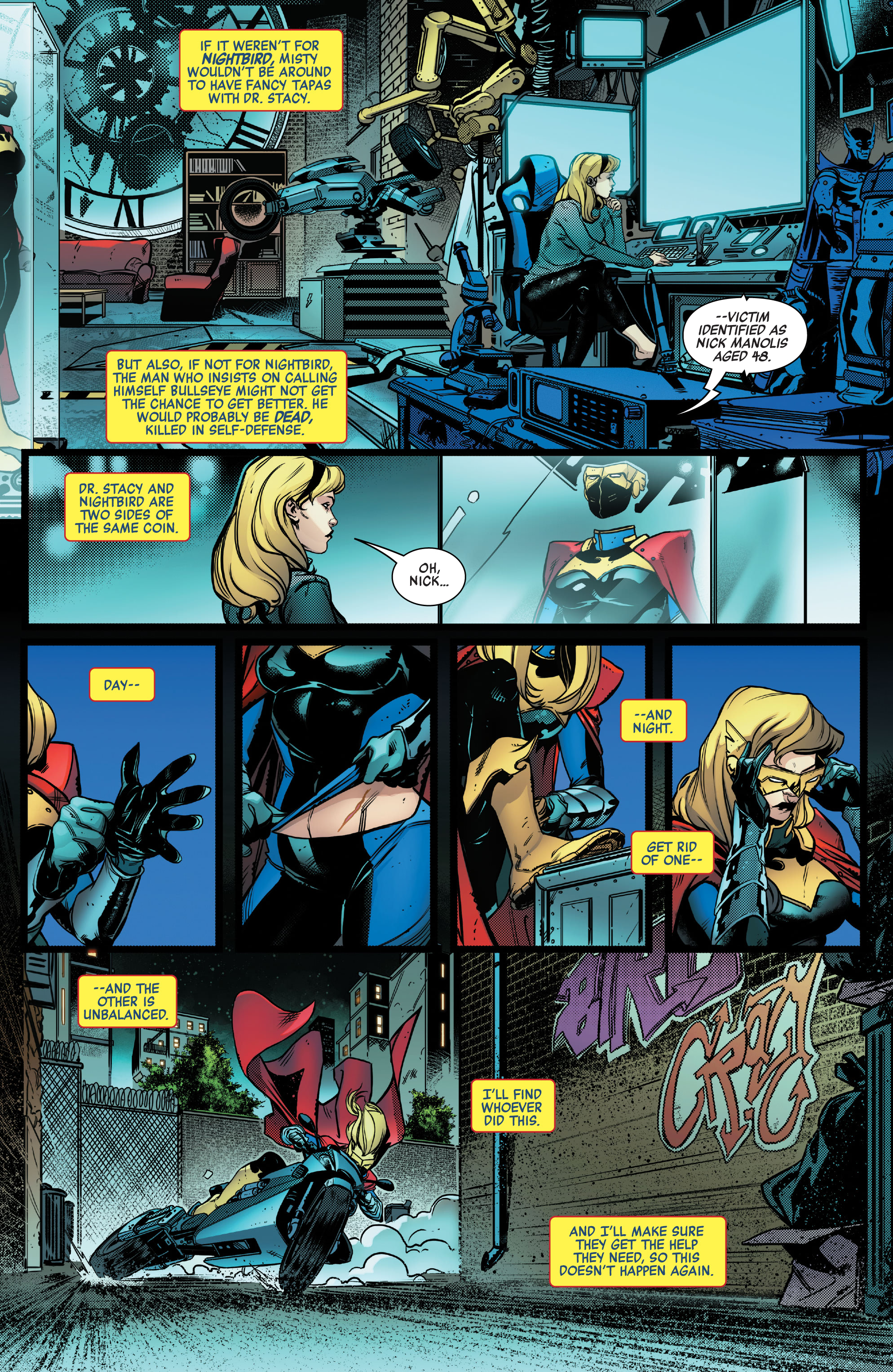 Read online Heroes Reborn: One-Shots comic -  Issue # Night-Gwen - 12