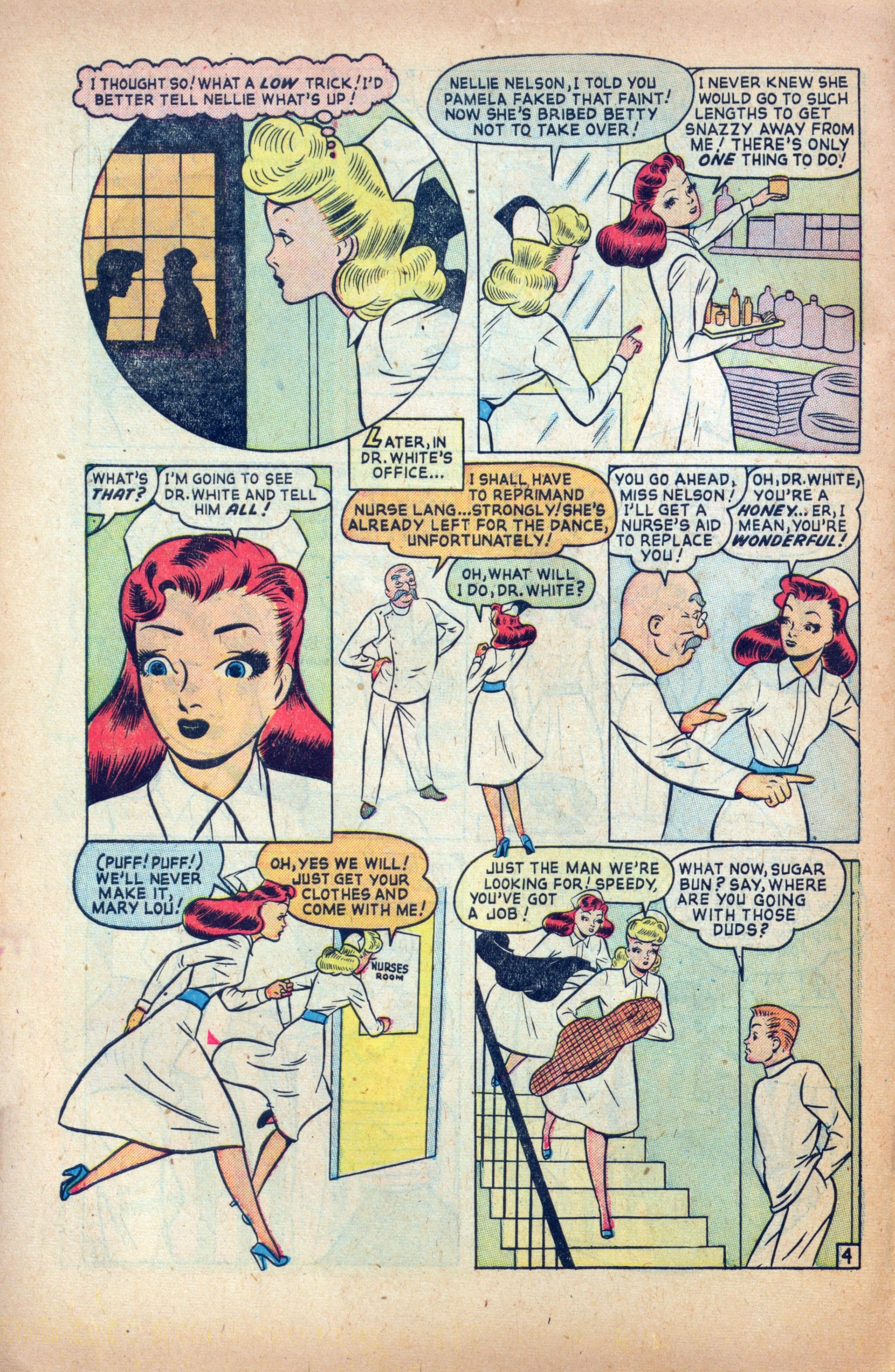 Read online Nellie The Nurse (1945) comic -  Issue #24 - 6