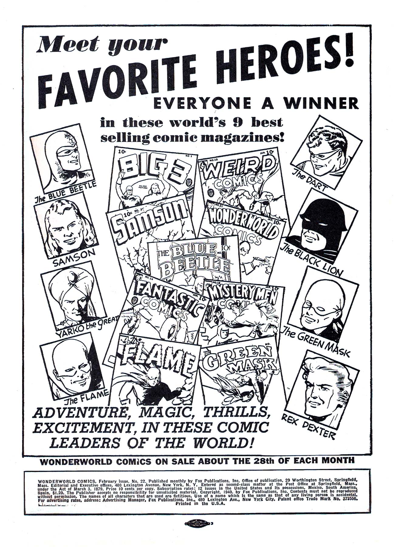 Read online Wonderworld Comics comic -  Issue #22 - 2