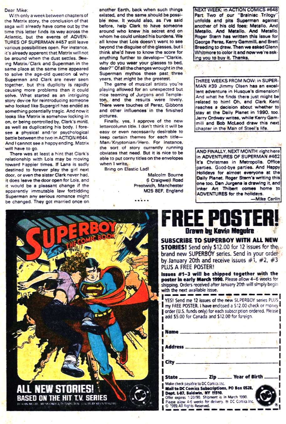 Read online Adventures of Superman (1987) comic -  Issue #461 - 25