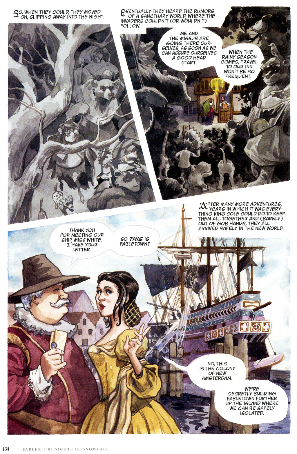 Read online Fables: 1001 Nights of Snowfall comic -  Issue # Full - 134