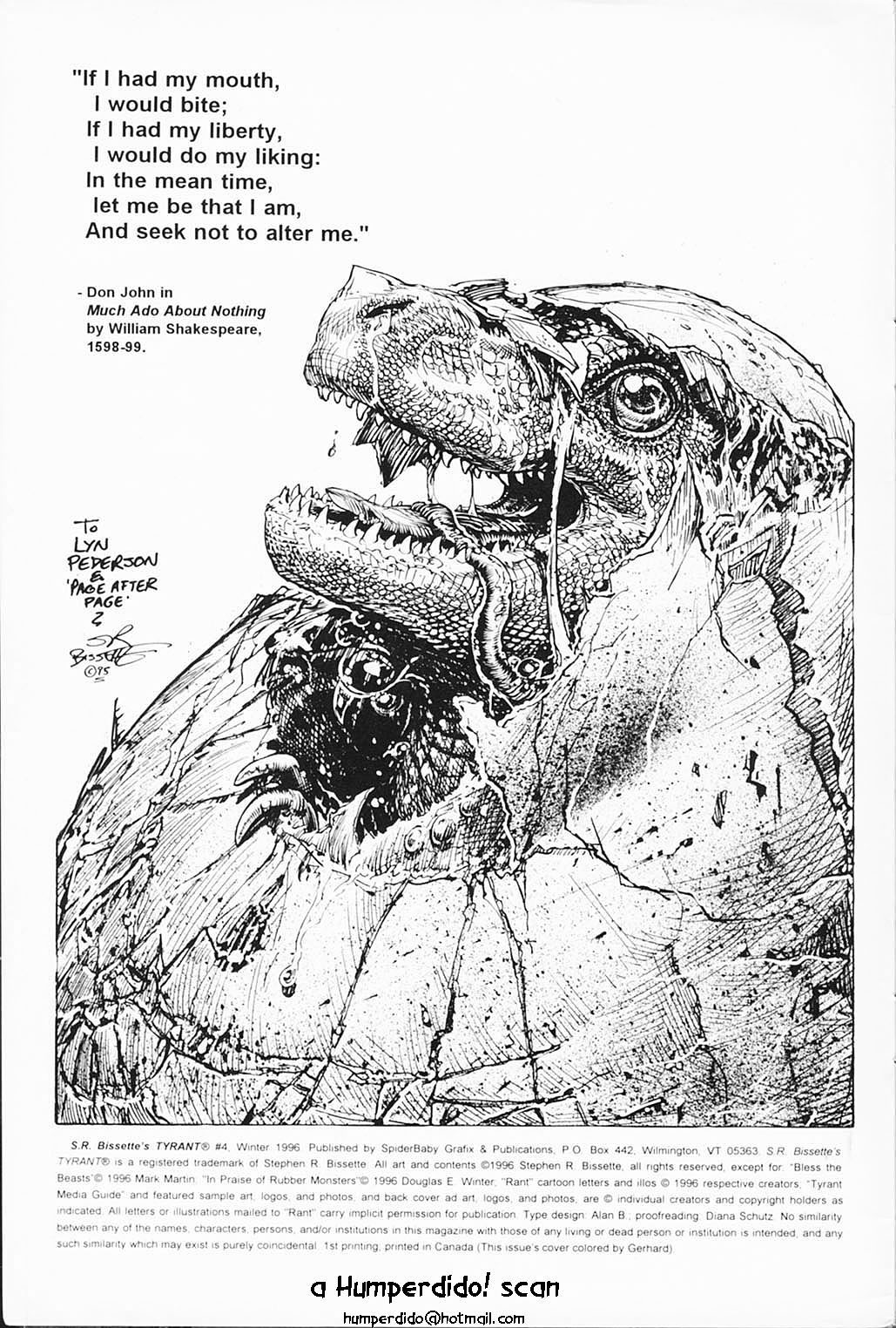 Read online S.R. Bissette's Tyrant comic -  Issue #4 - 2