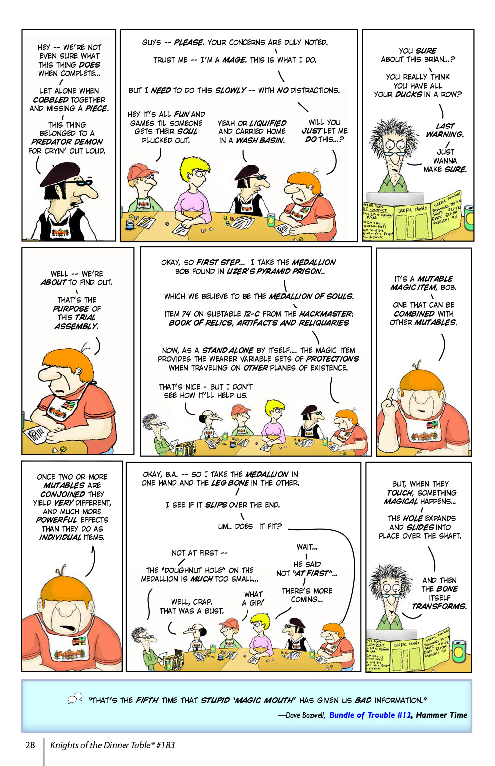 Read online Knights of the Dinner Table comic -  Issue #183 - 30