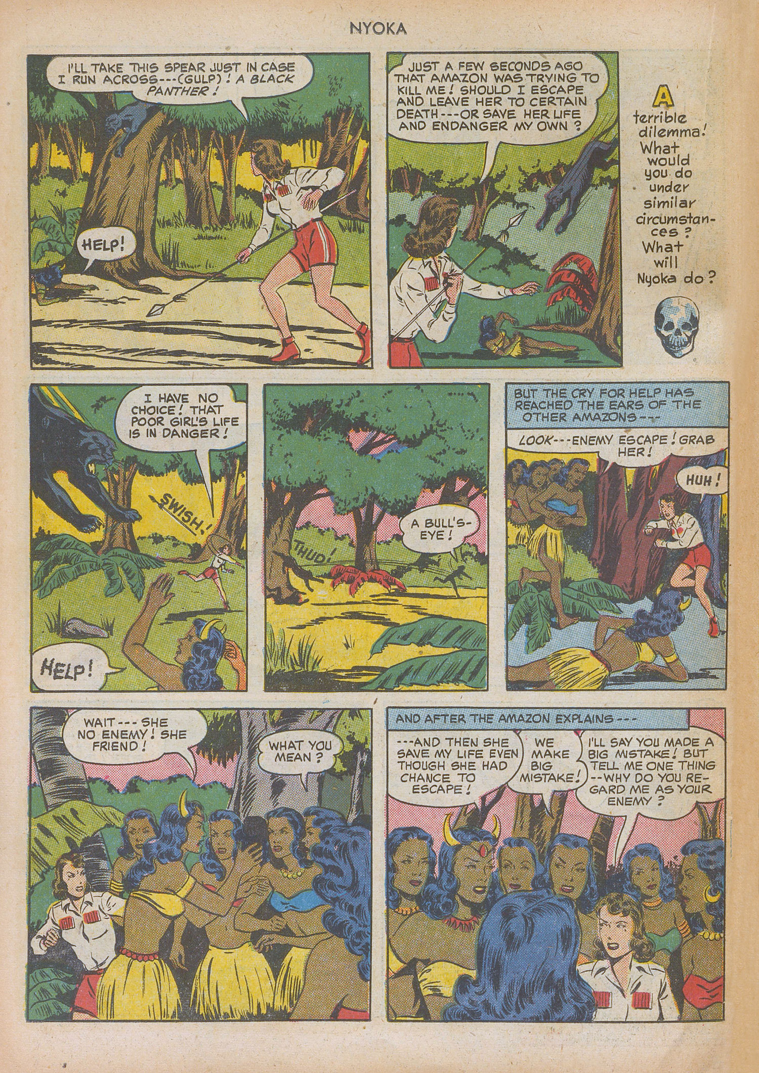 Read online Nyoka the Jungle Girl (1945) comic -  Issue #47 - 48