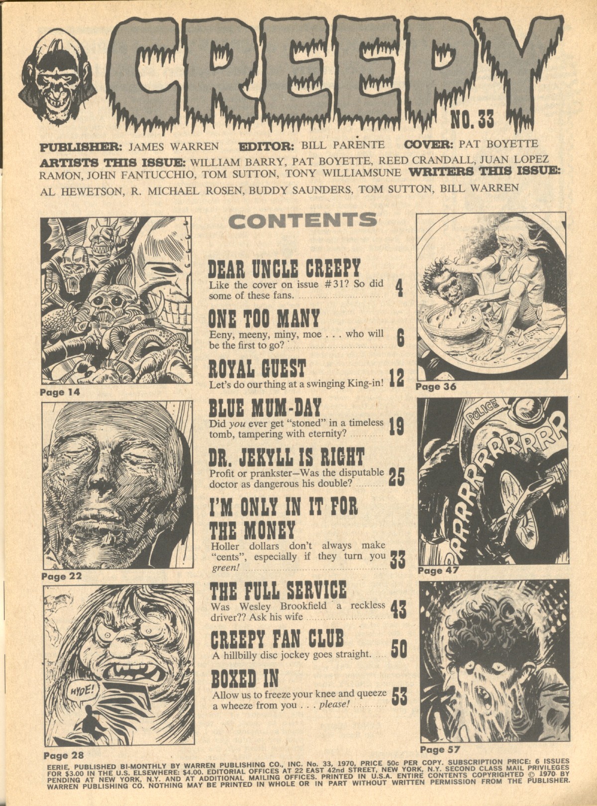 Read online Creepy (1964) comic -  Issue #33 - 3