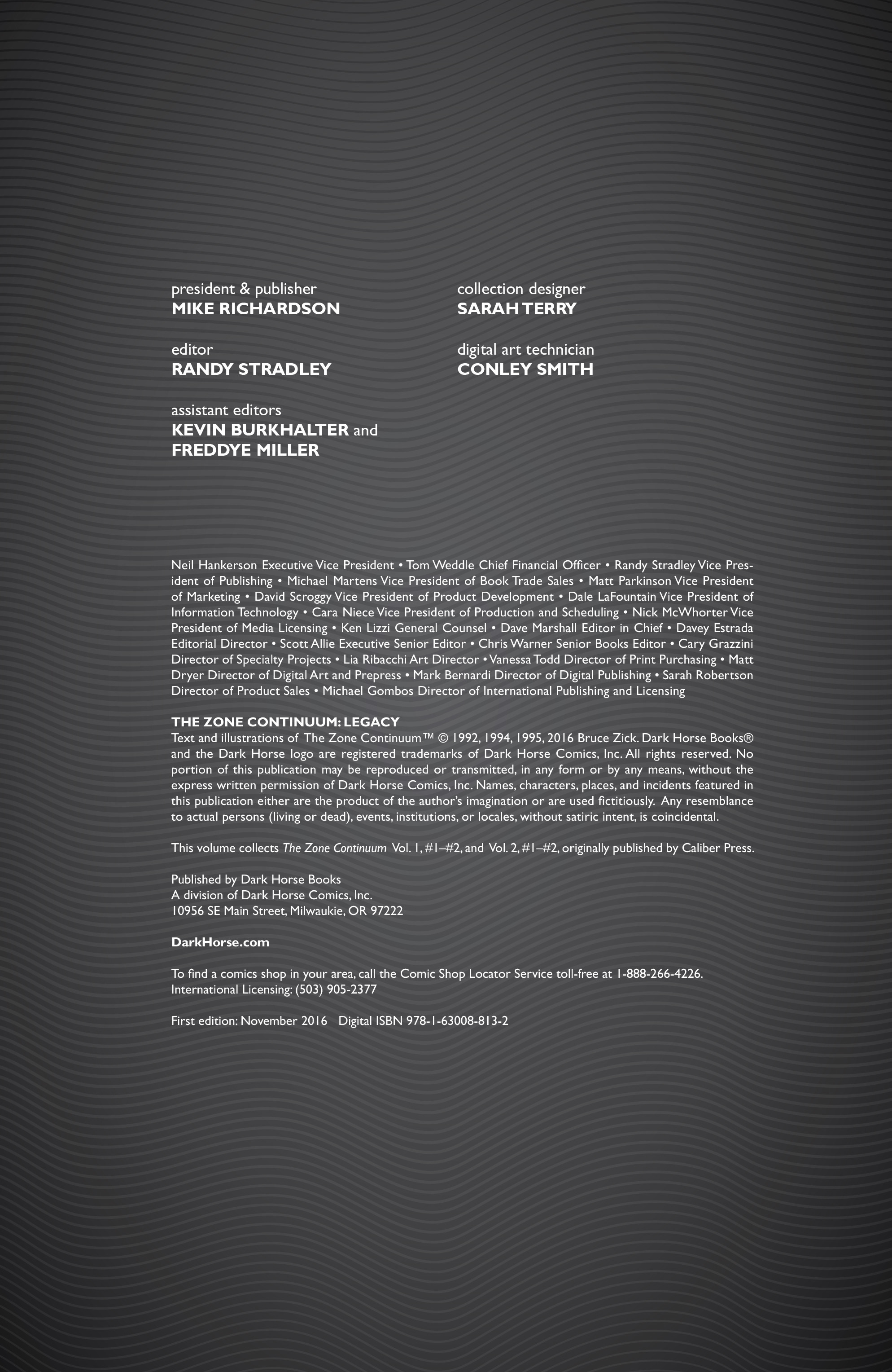 Read online The Zone Continuum: Legacy comic -  Issue # TPB - 6