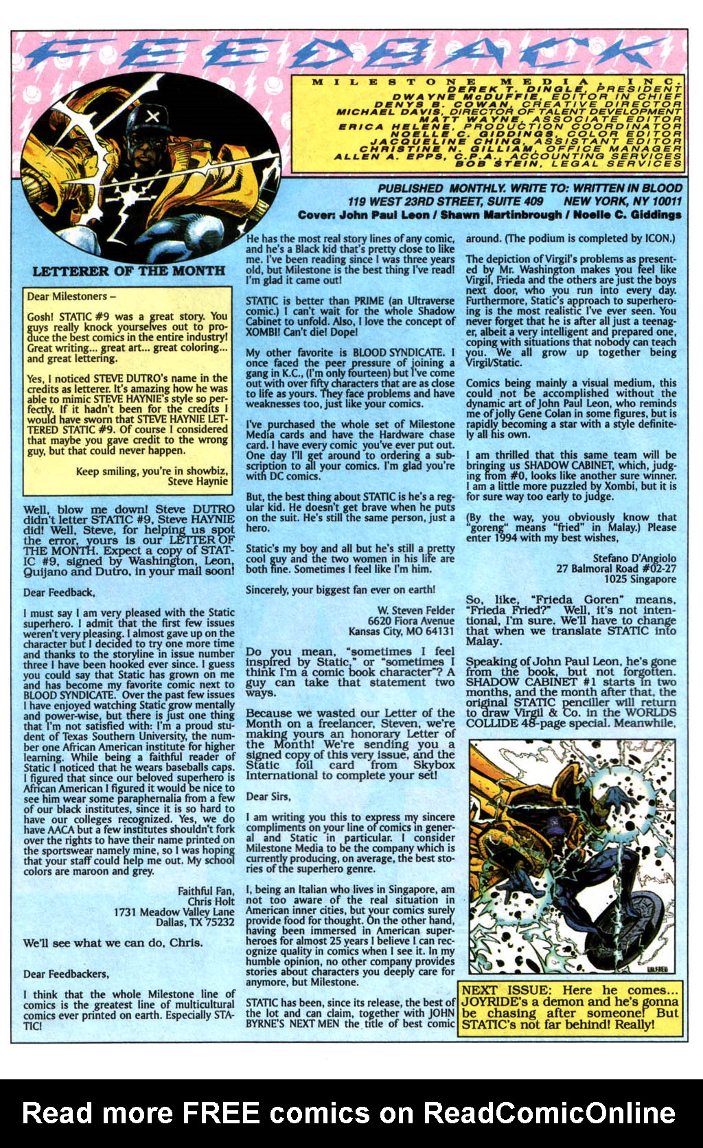 Read online Static comic -  Issue #11 - 25