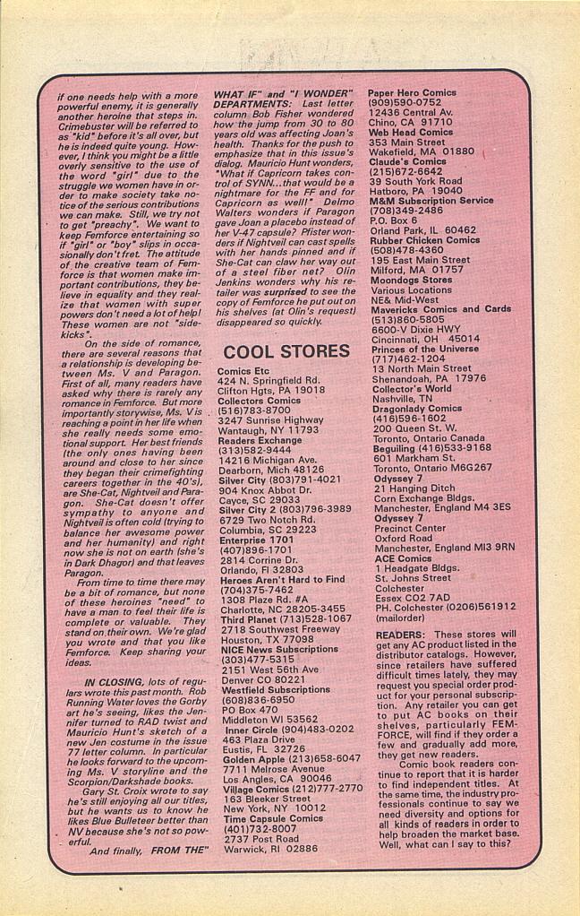 Read online Femforce comic -  Issue #81 - 32