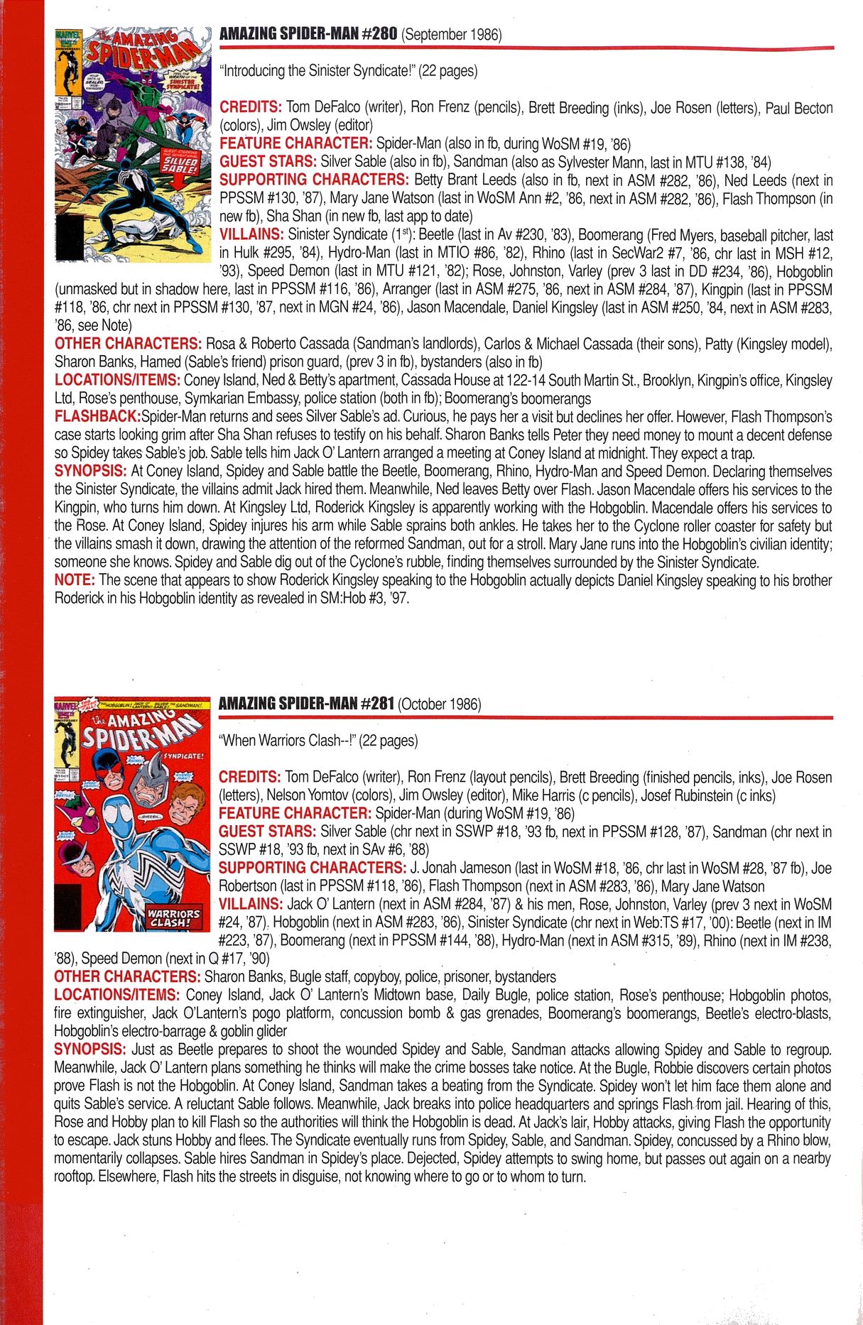 Read online Official Index to the Marvel Universe comic -  Issue #6 - 20