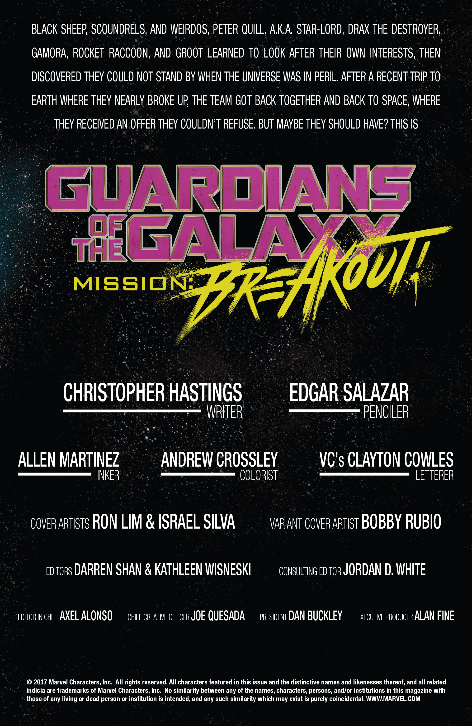 Read online Guardians of the Galaxy: Mission Breakout comic -  Issue # Full - 2
