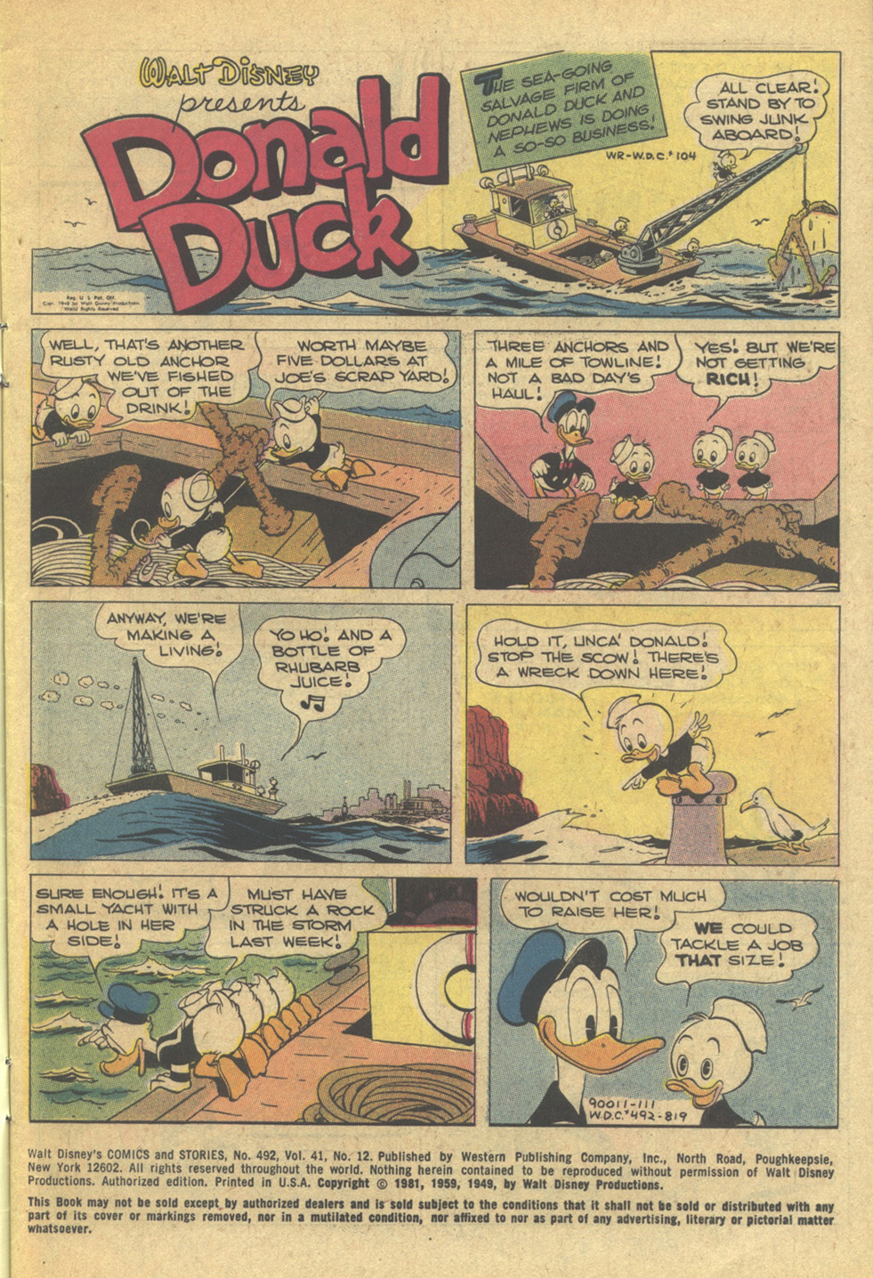 Read online Walt Disney's Comics and Stories comic -  Issue #492 - 3