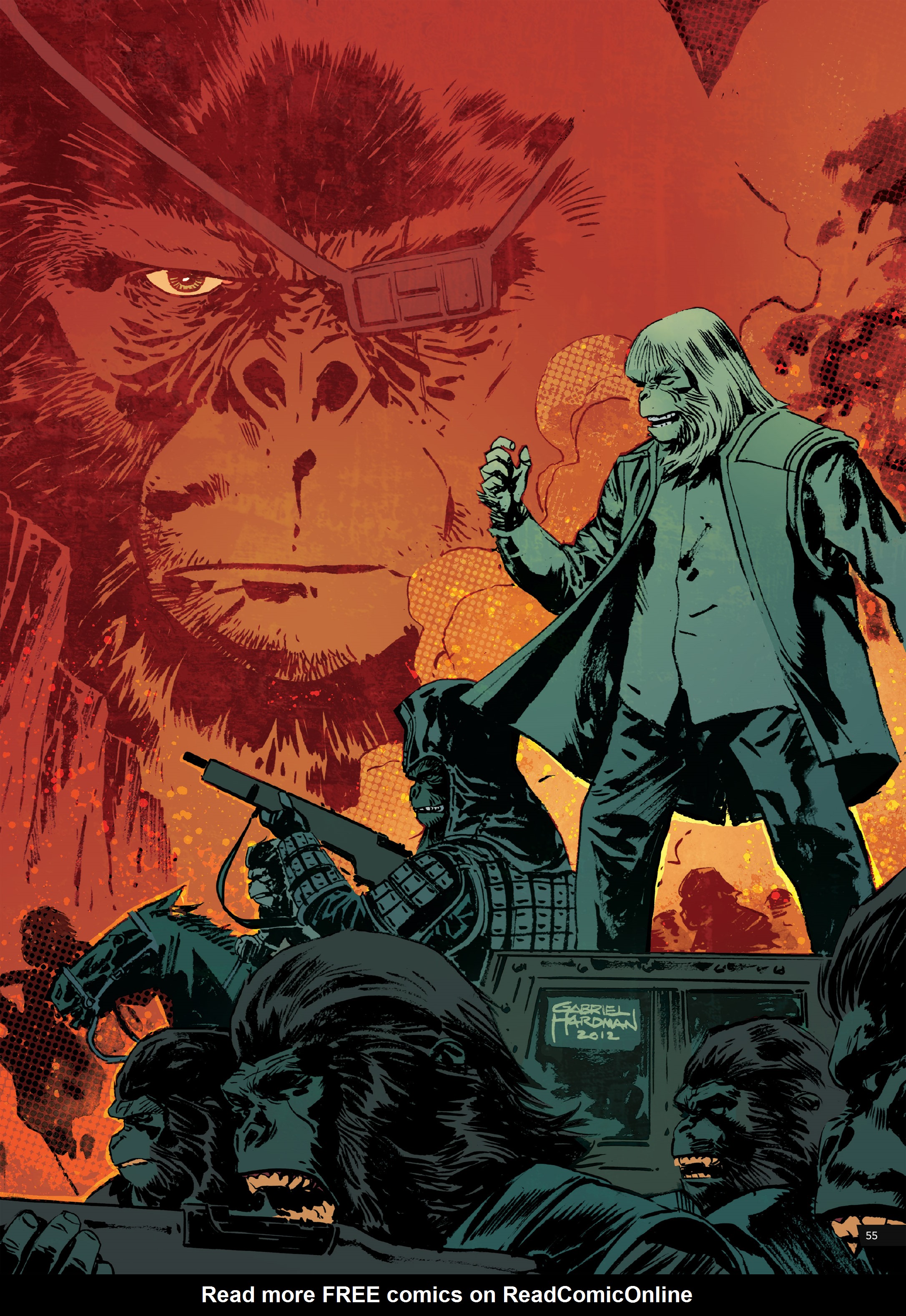 Read online Planet of the Apes Artist Tribute comic -  Issue # TPB - 55