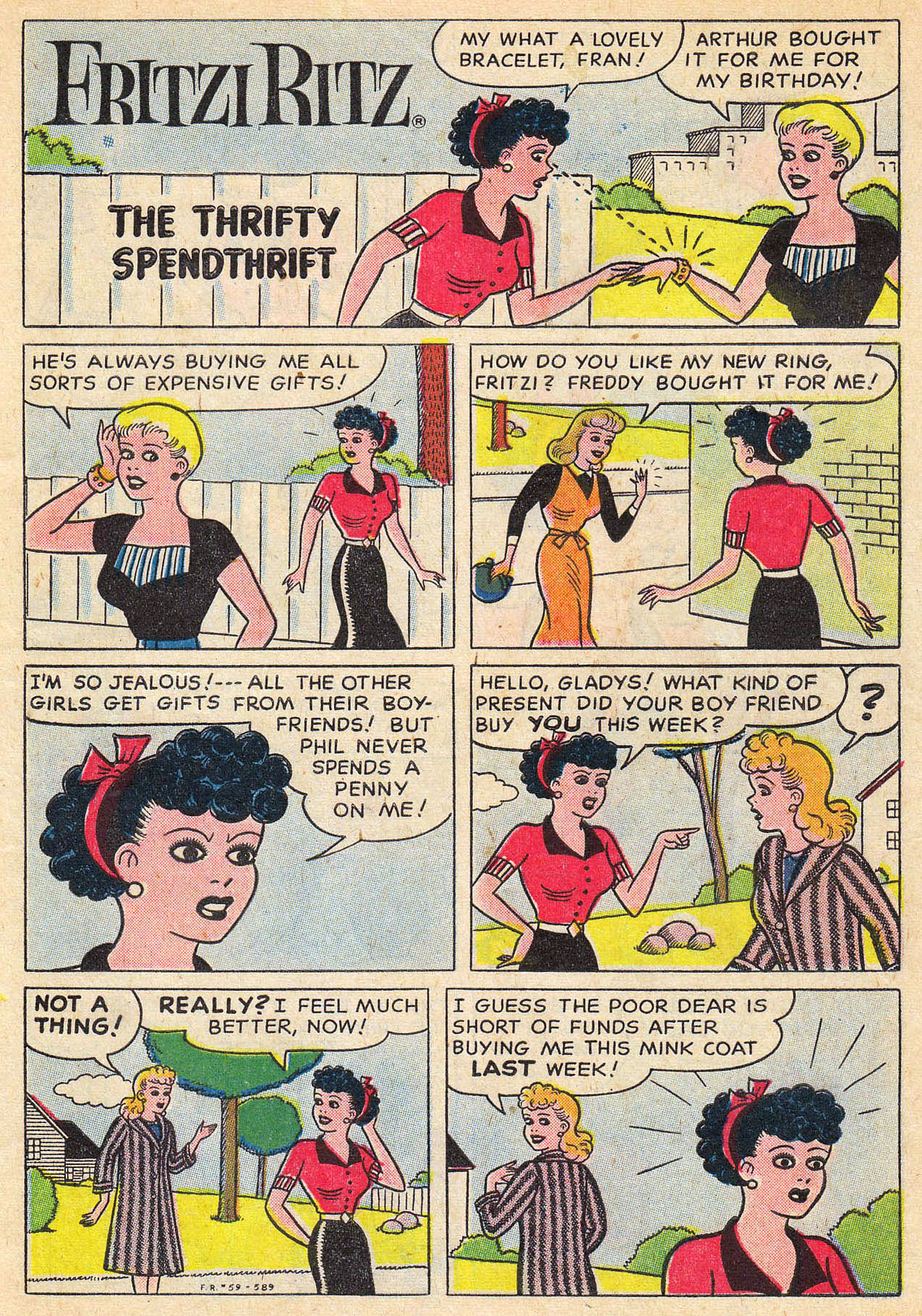 Read online Fritzi Ritz (1953) comic -  Issue #59 - 3
