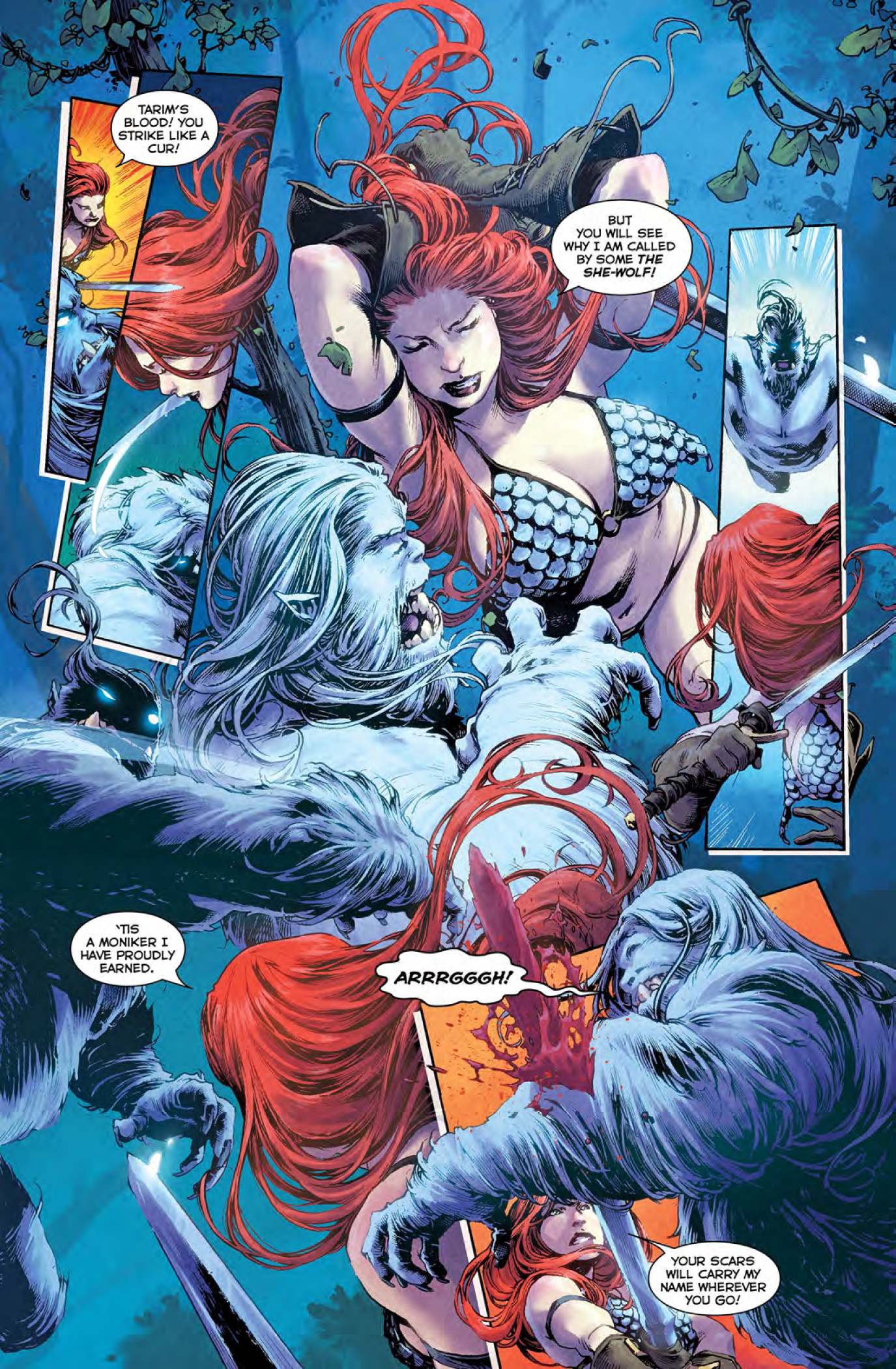 Read online Red Sonja: Battle Fairy and the Yeti comic -  Issue # Full - 8