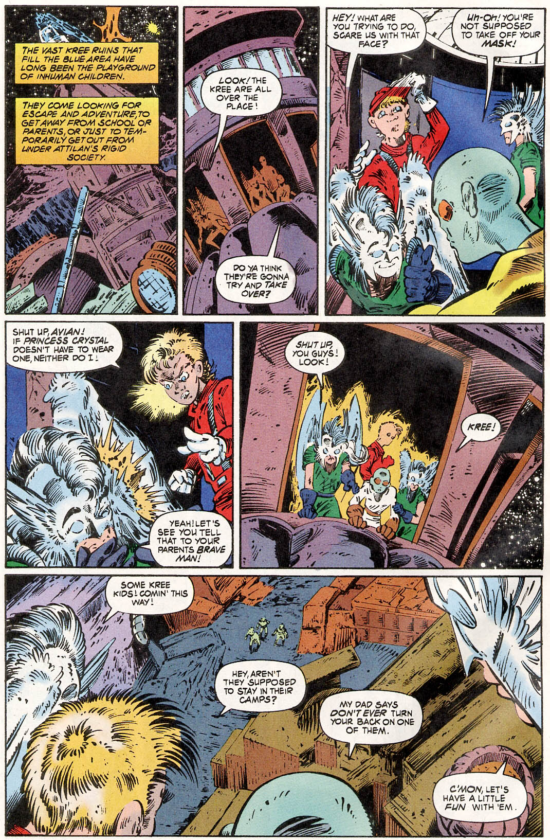 Read online Inhumans: The Great Refuge comic -  Issue # Full - 10