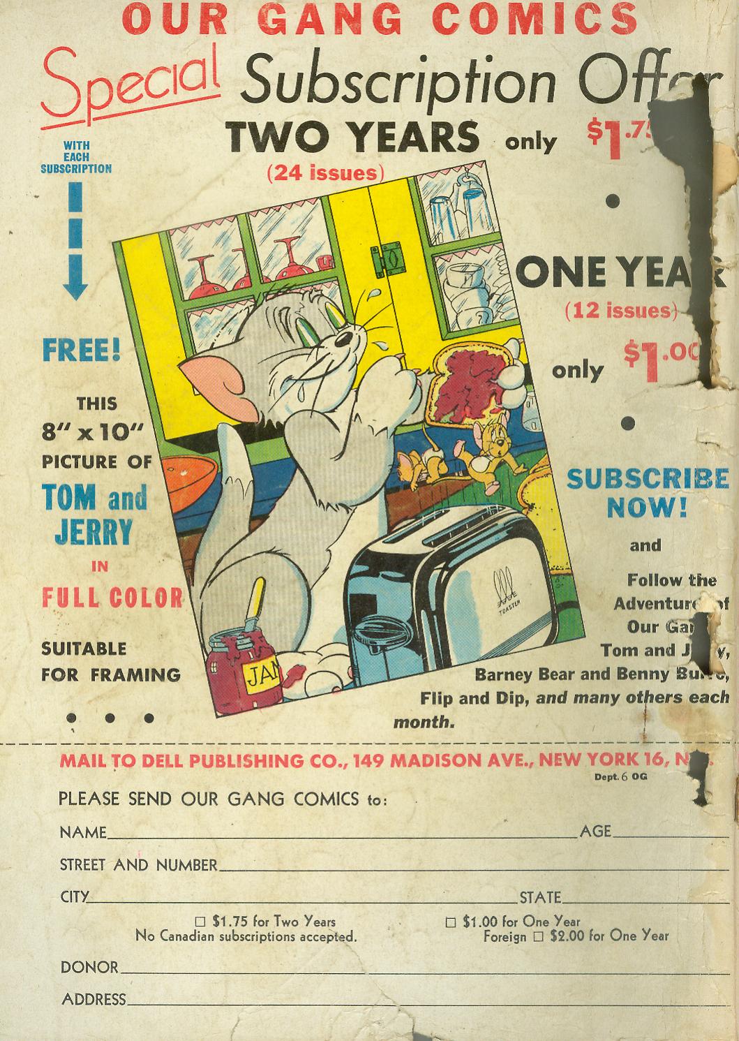 Read online Our Gang with Tom & Jerry comic -  Issue #47 - 52