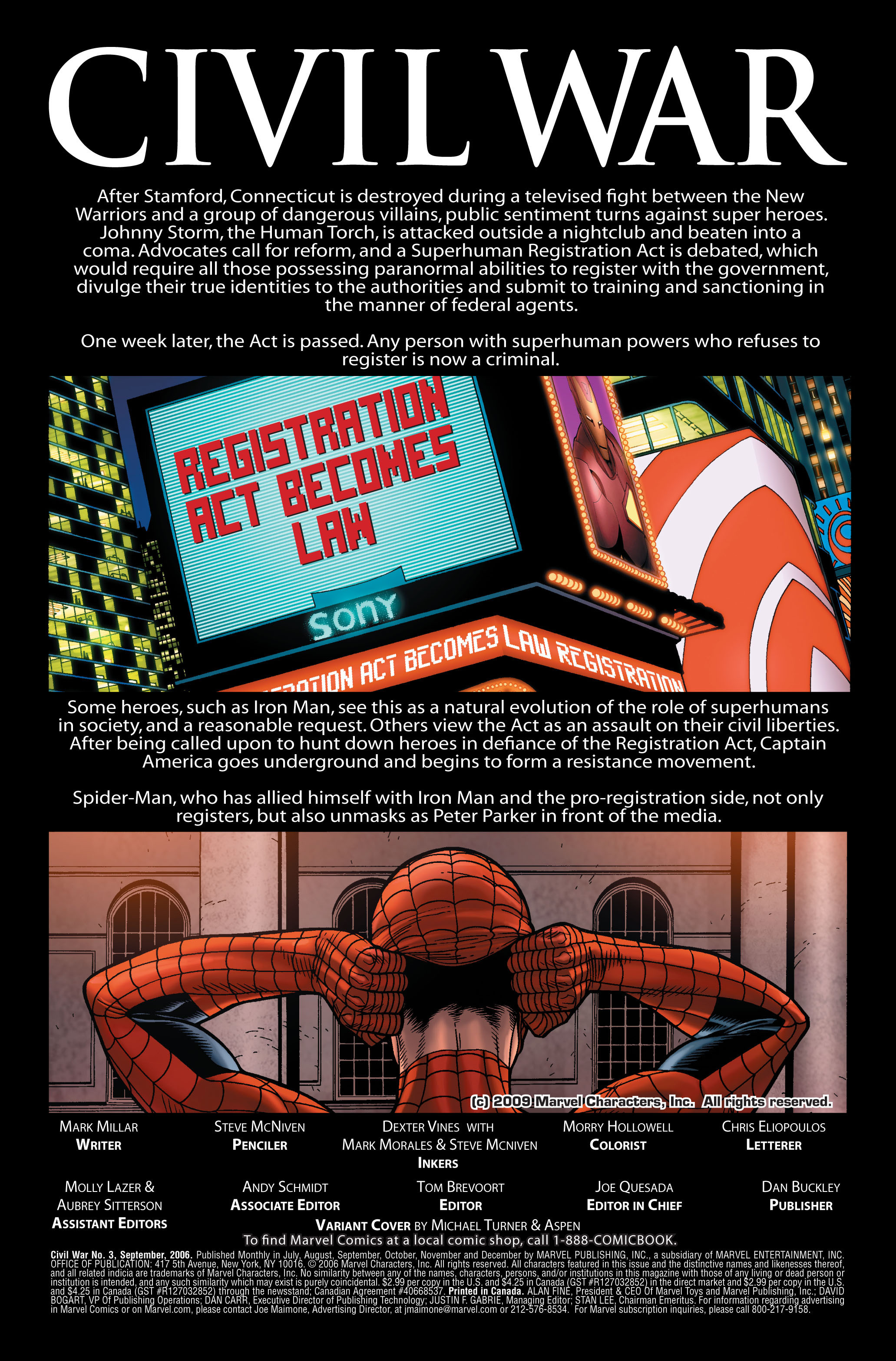 Read online Civil War (2006) comic -  Issue #3 - 3