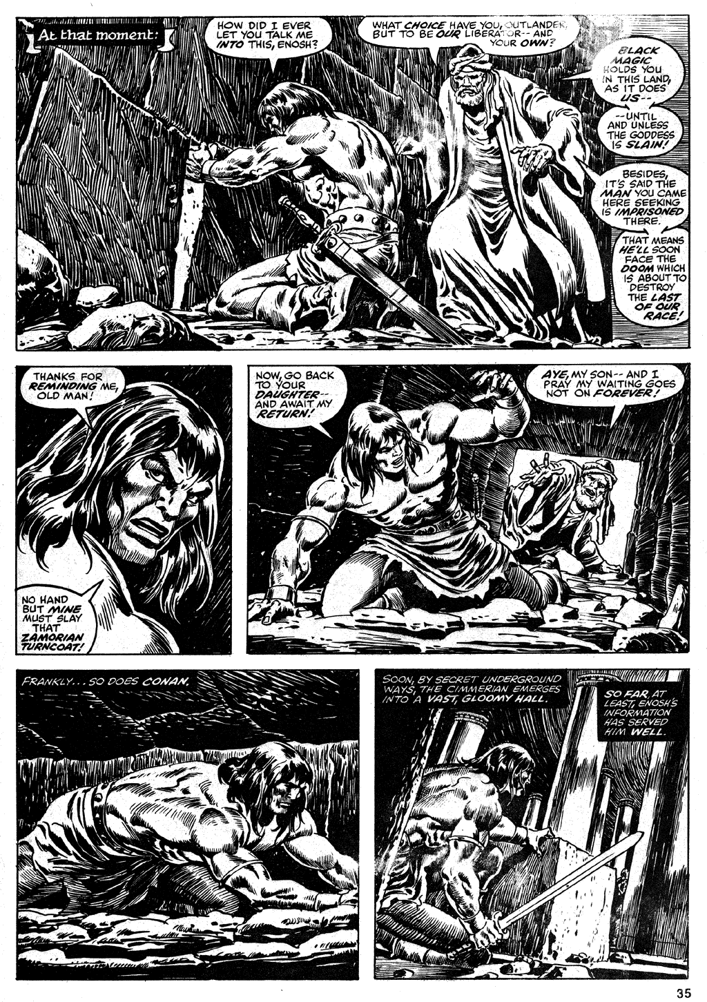 Read online The Savage Sword Of Conan comic -  Issue #35 - 35