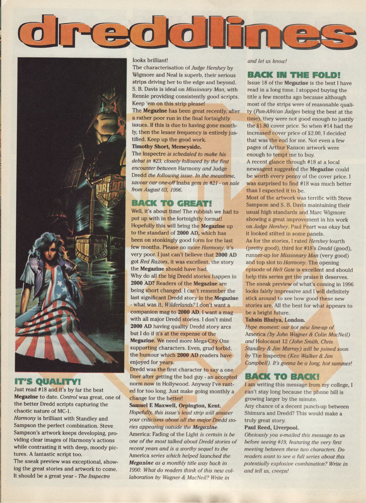 Read online Judge Dredd Megazine (vol. 3) comic -  Issue #20 - 29