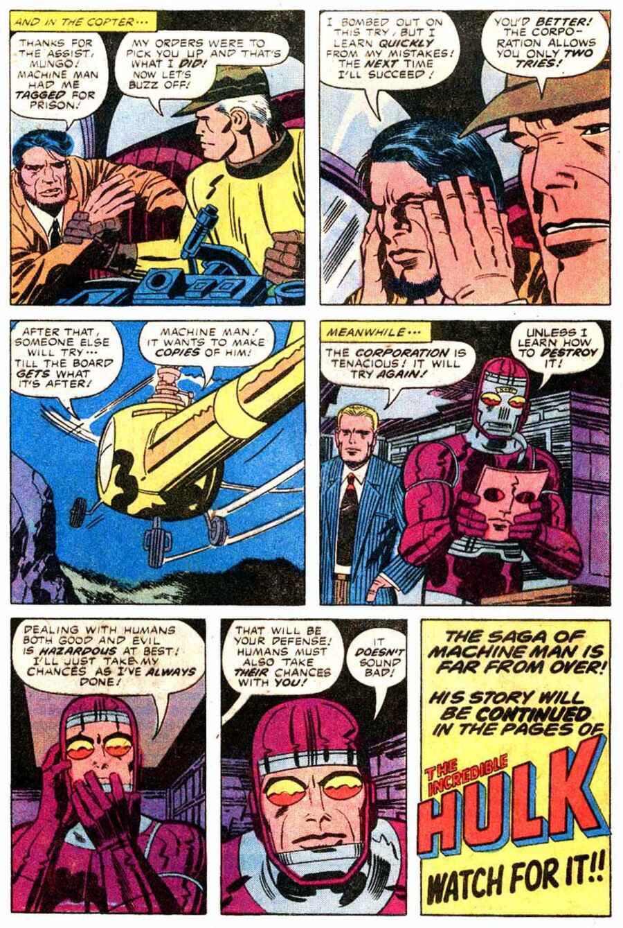 Read online Machine Man (1978) comic -  Issue #9 - 18