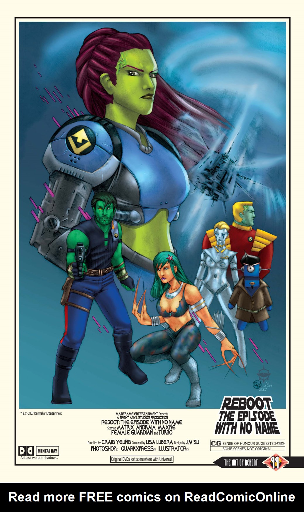 Read online The Art of Reboot comic -  Issue # TPB - 98