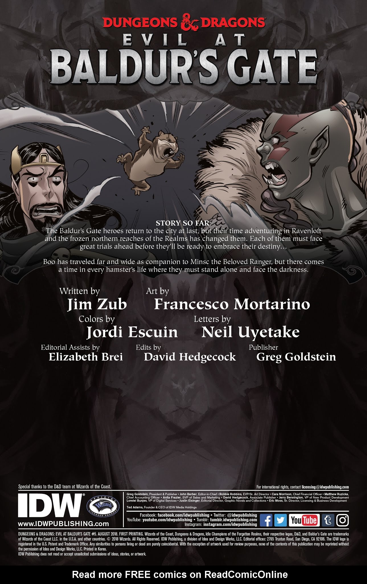 Read online Dungeons & Dragons: Evil At Baldur's Gate comic -  Issue #5 - 2