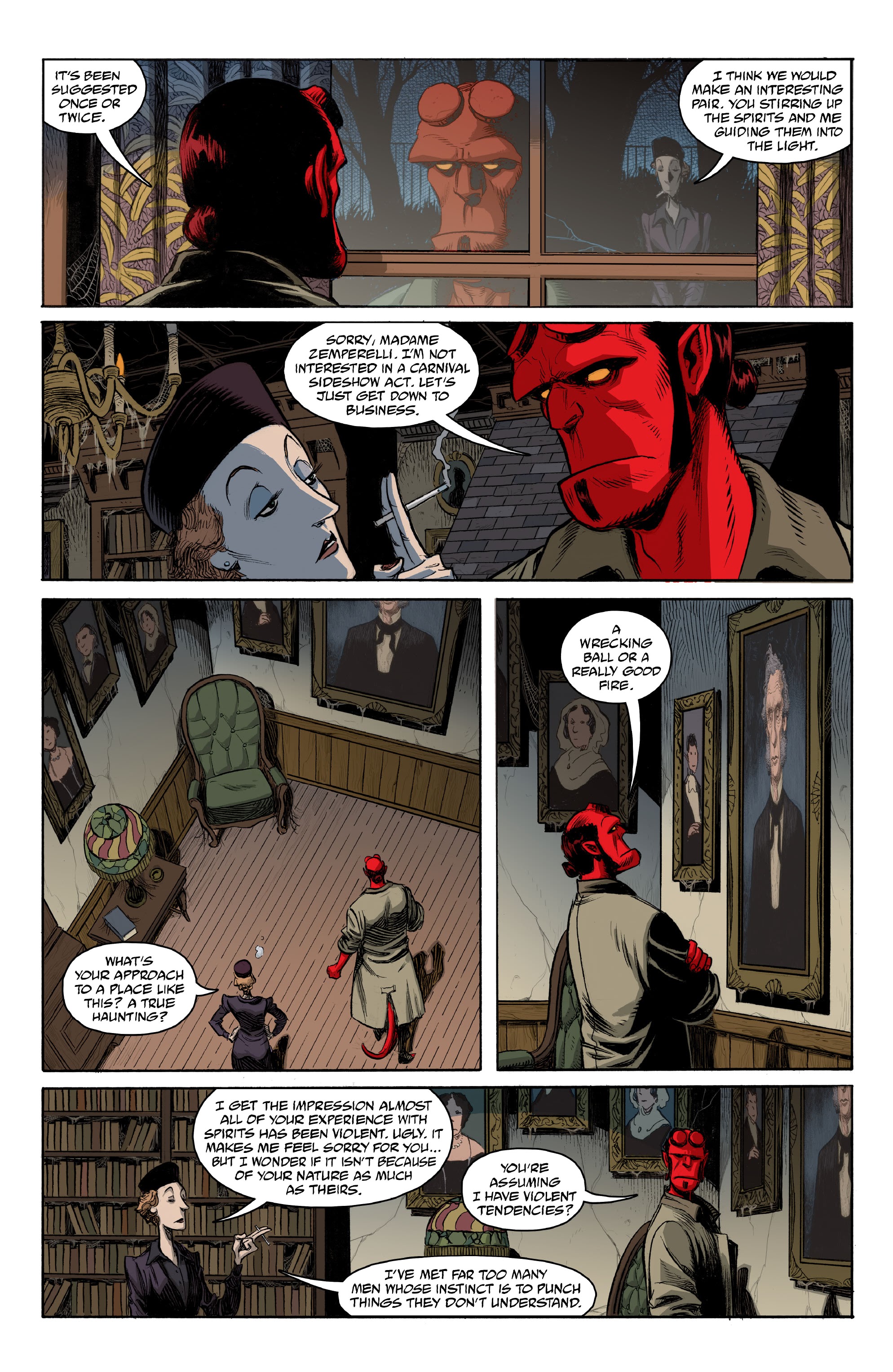 Read online Hellboy and the B.P.R.D.: The Secret of Chesbro House comic -  Issue #1 - 6