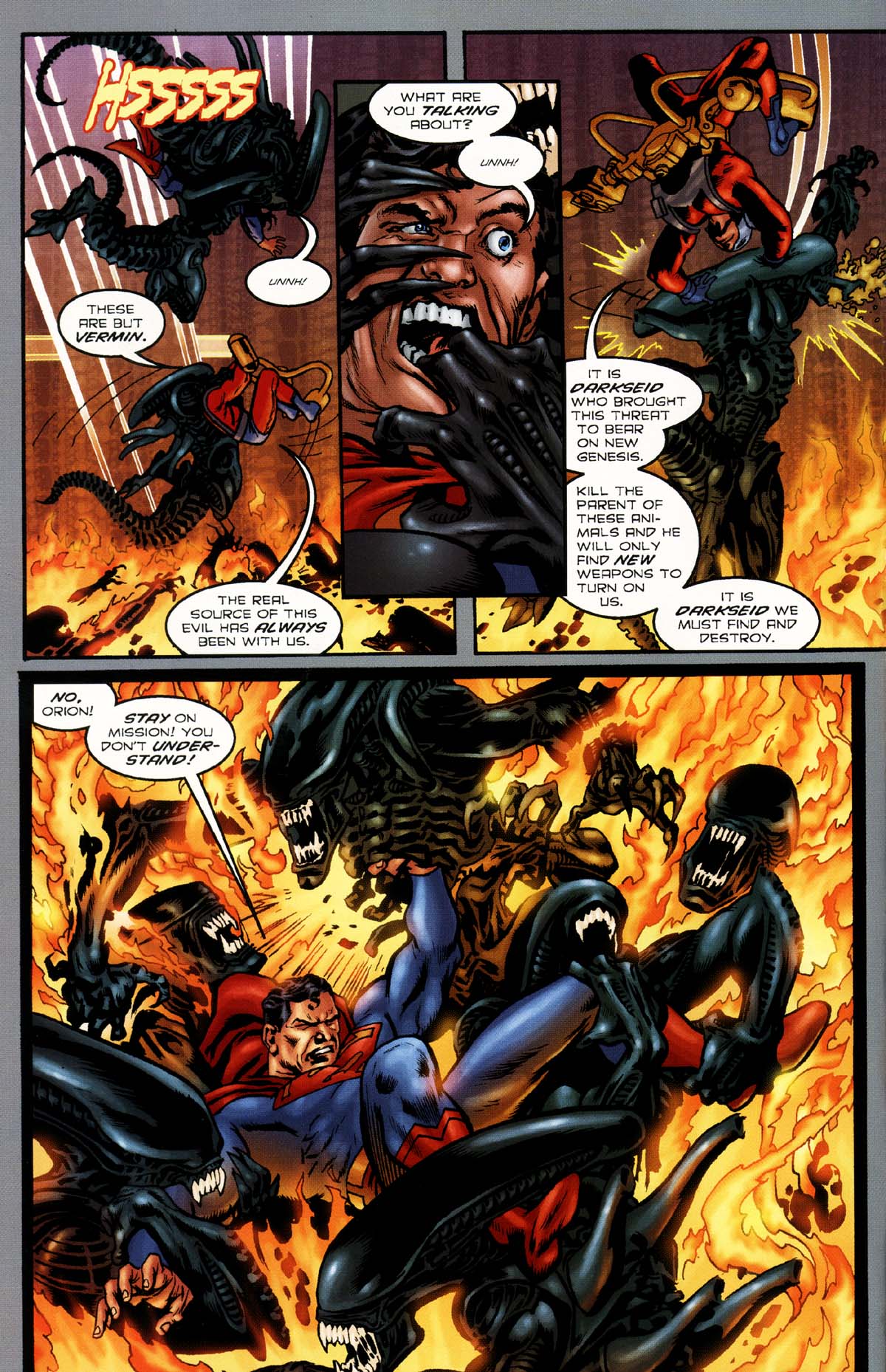 Read online Superman/Aliens 2: God War comic -  Issue #4 - 8