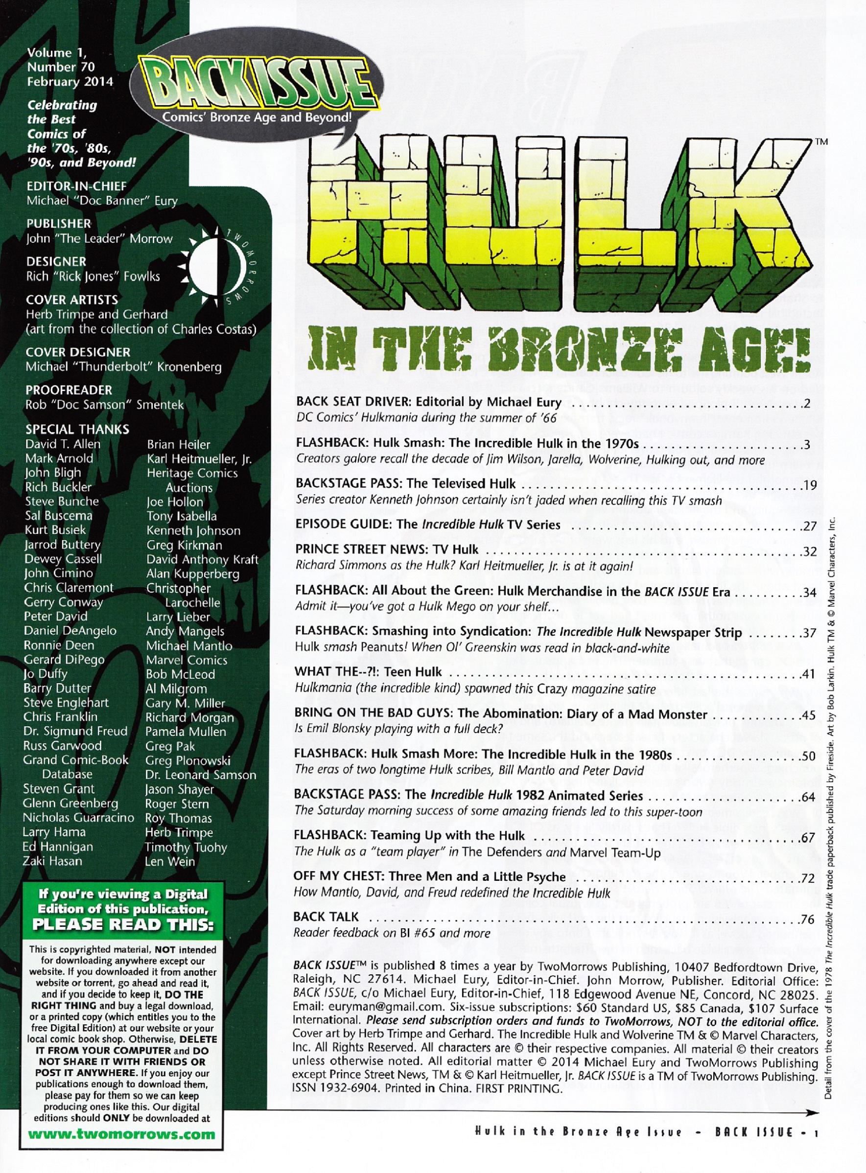 Read online Back Issue comic -  Issue #70 - 3