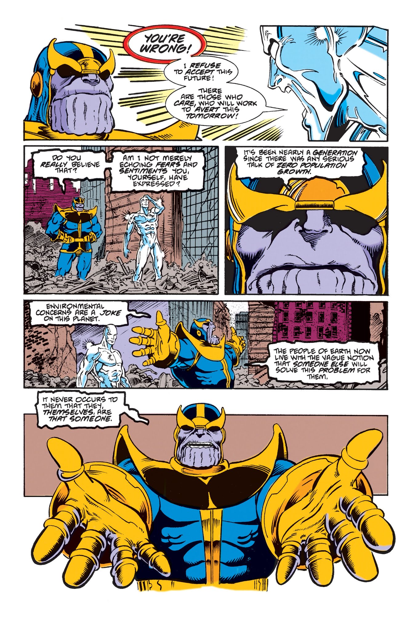 Read online Silver Surfer (1987) comic -  Issue # _TPB Silver Surfer - Rebirth of Thanos (Part 1) - 34