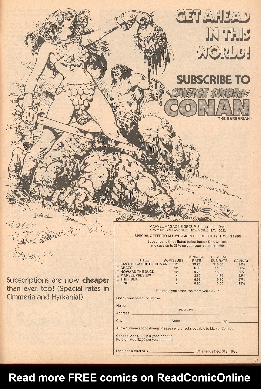 The Savage Sword Of Conan issue 60 - Page 61