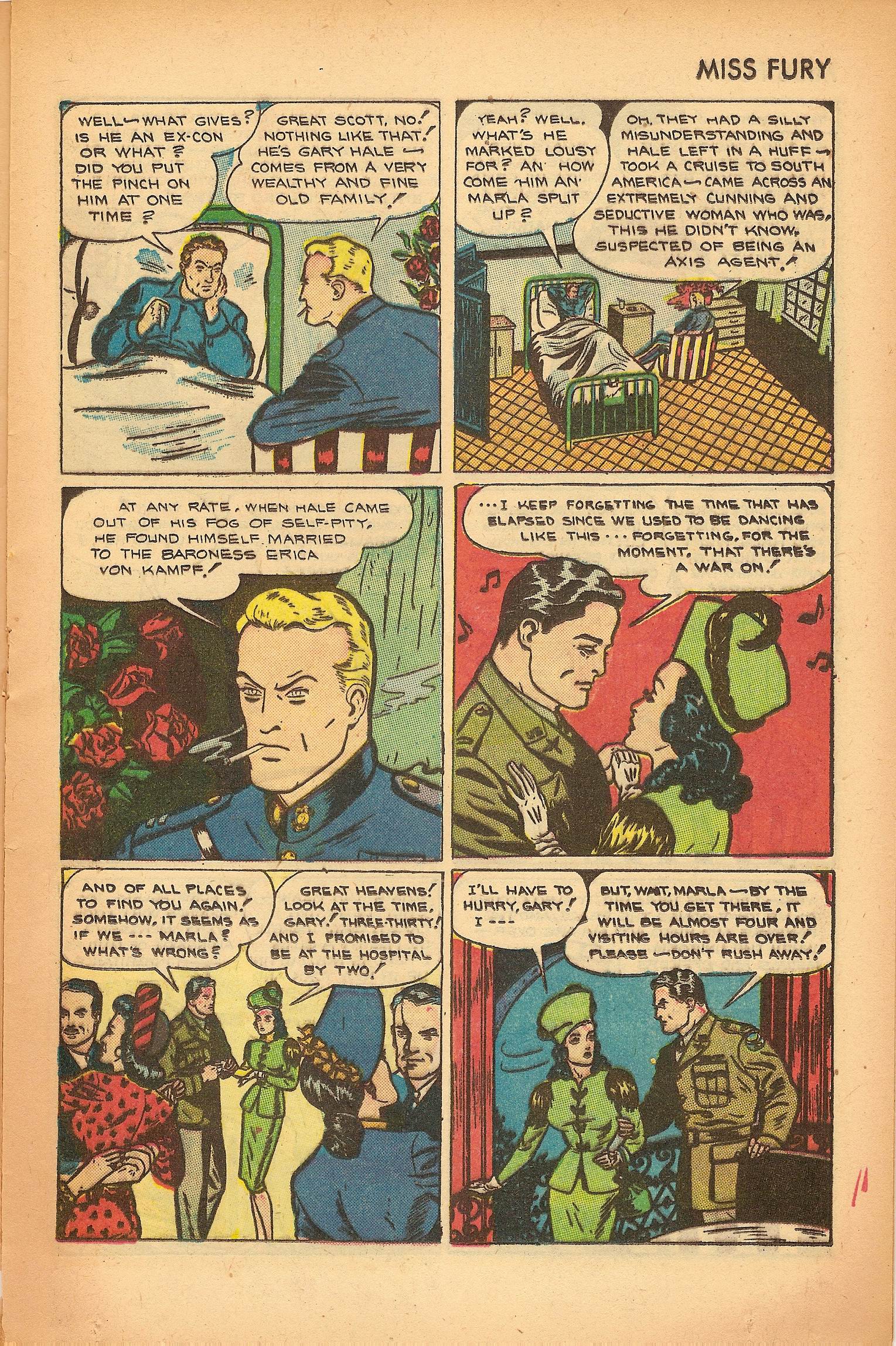 Read online Miss Fury (1942) comic -  Issue #7 - 13