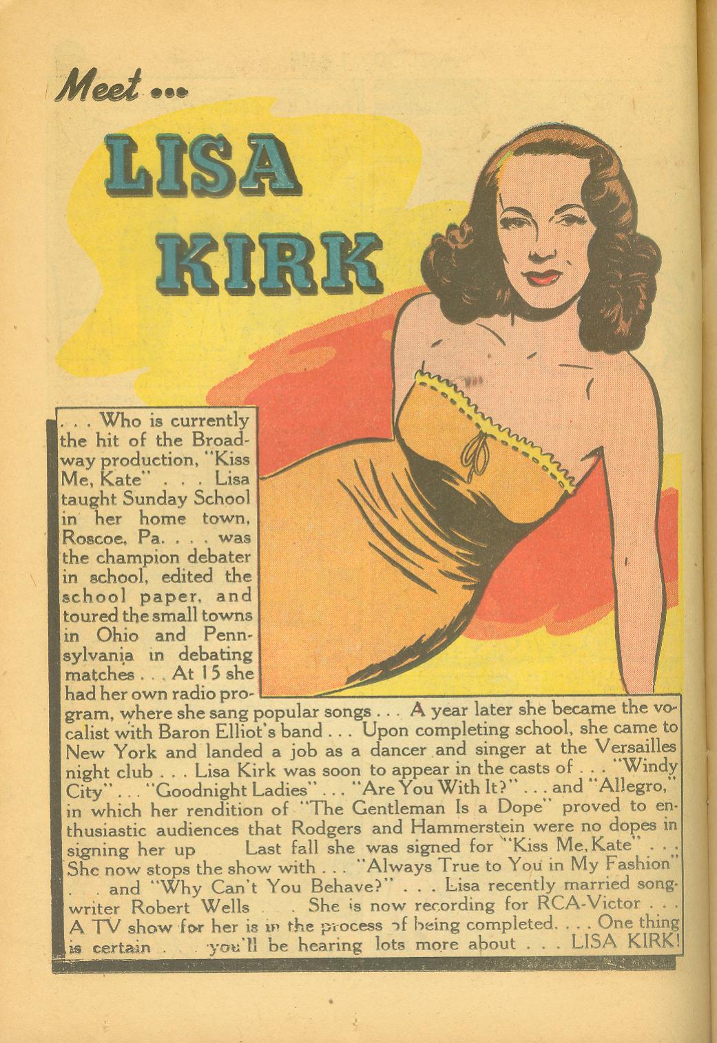 Read online Miss Melody Lane of Broadway comic -  Issue #1 - 20