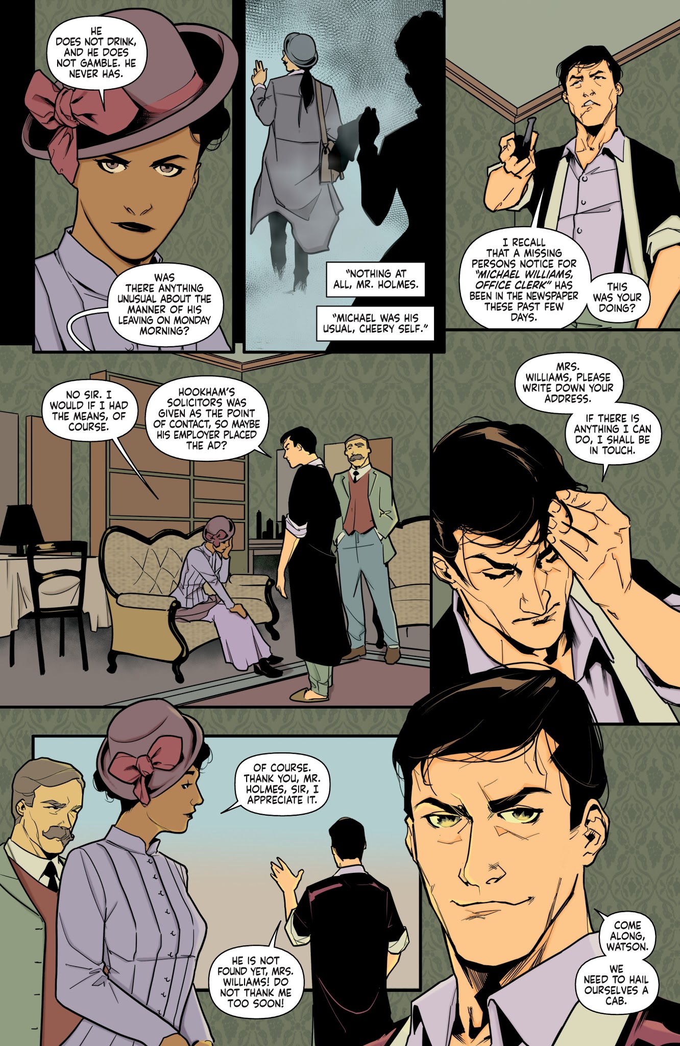 Read online Sherlock Holmes: The Vanishing Man comic -  Issue #1 - 12