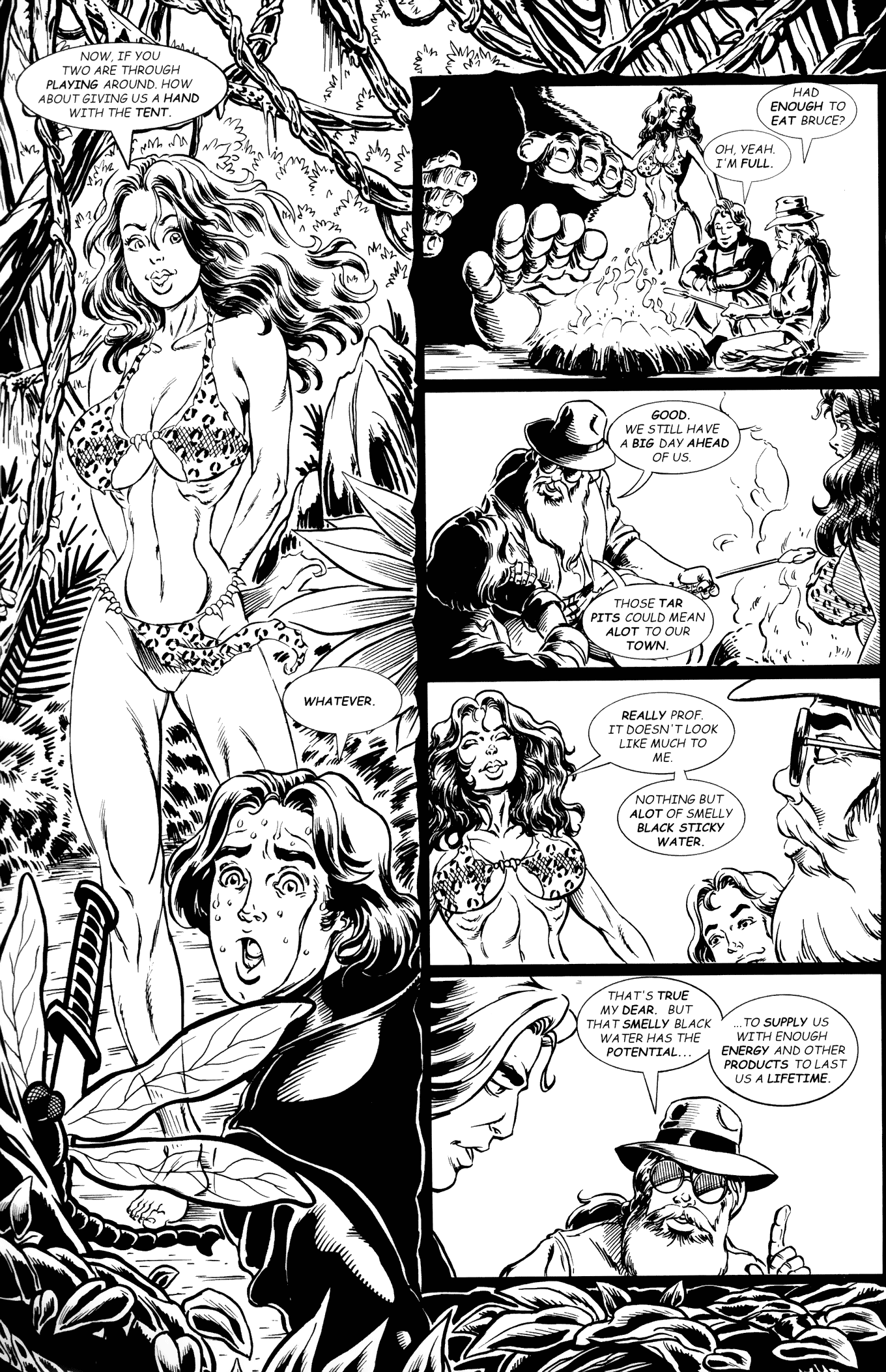 Read online Cavewoman: Red Menace comic -  Issue # Full - 6