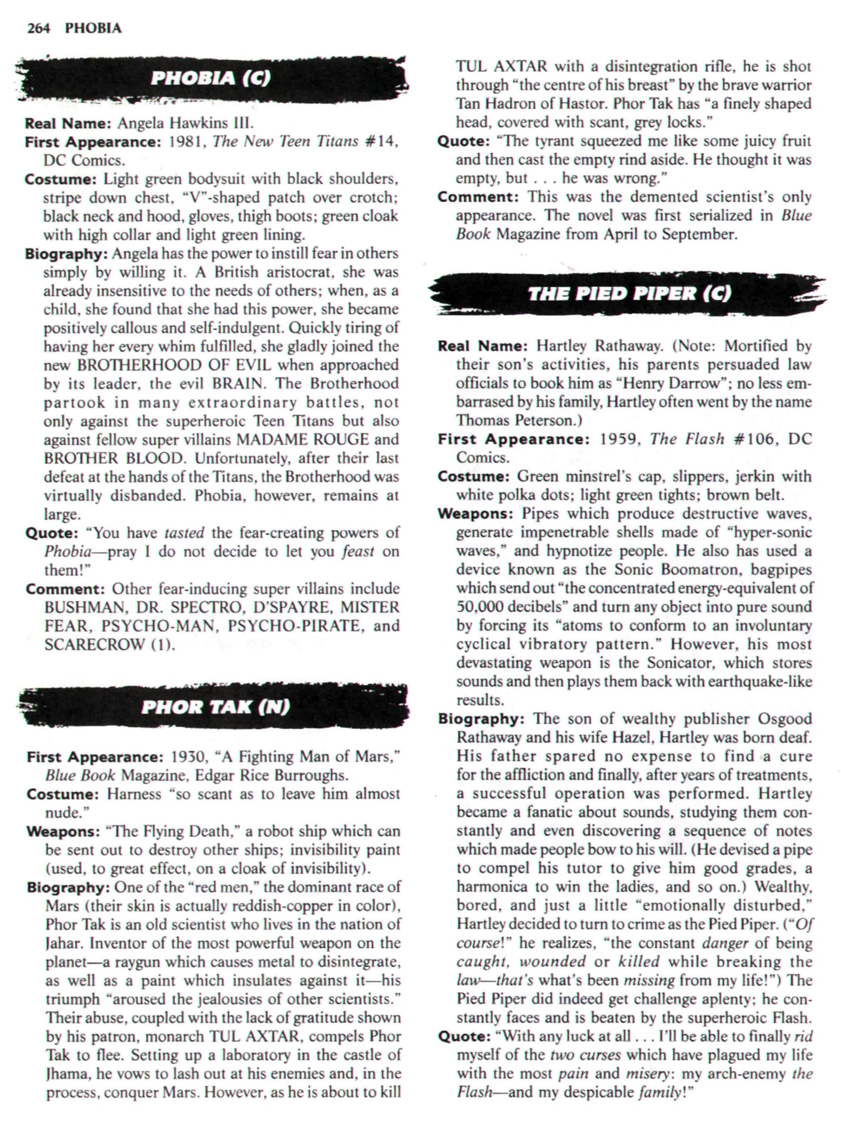 Read online The Encyclopedia of Super Villains comic -  Issue # TPB (Part 2) - 47