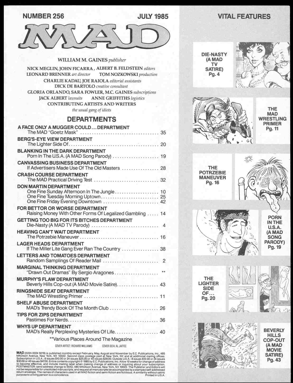 Read online MAD comic -  Issue #256 - 3