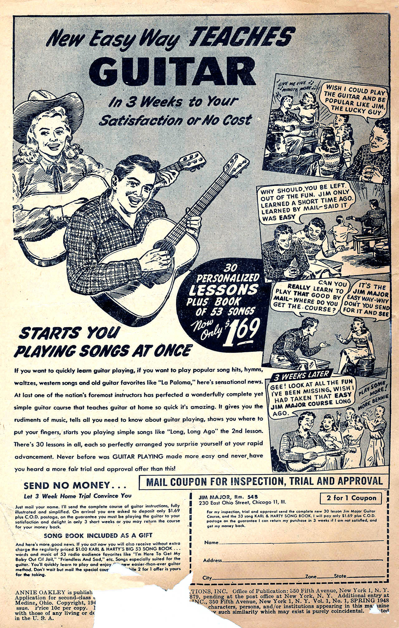 Read online Annie Oakley comic -  Issue #1 - 2